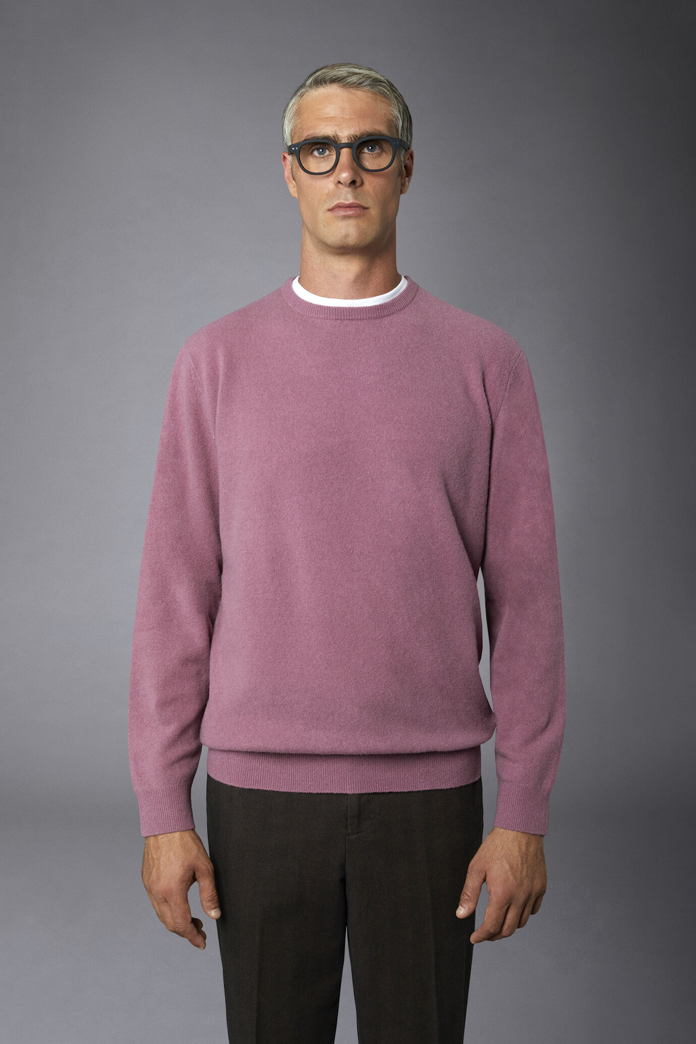 Pullover mit Rundhalsausschnitt Lammwollmischung regular fit image number 2