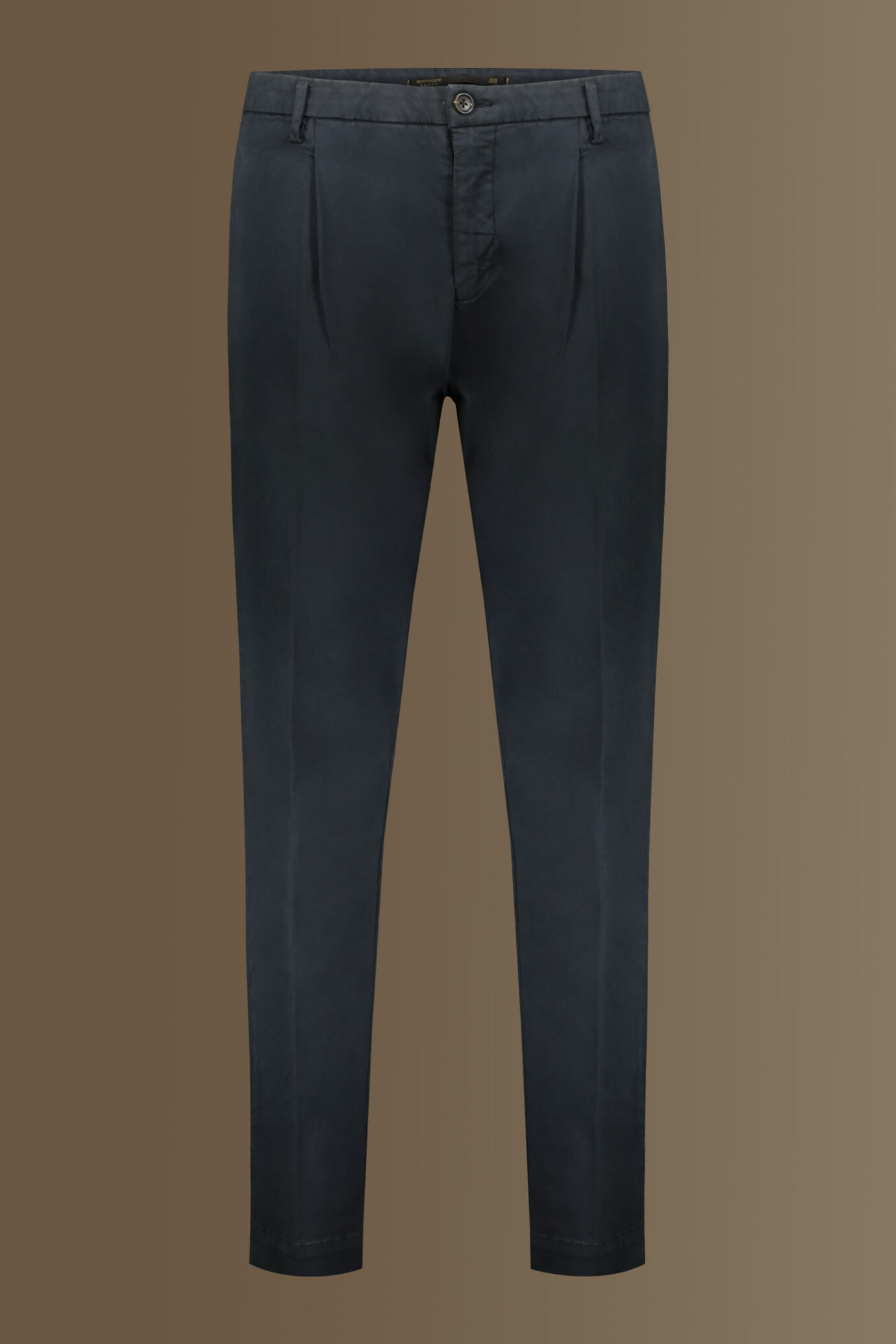 Chino trousers singol pince satin stretch image number 4