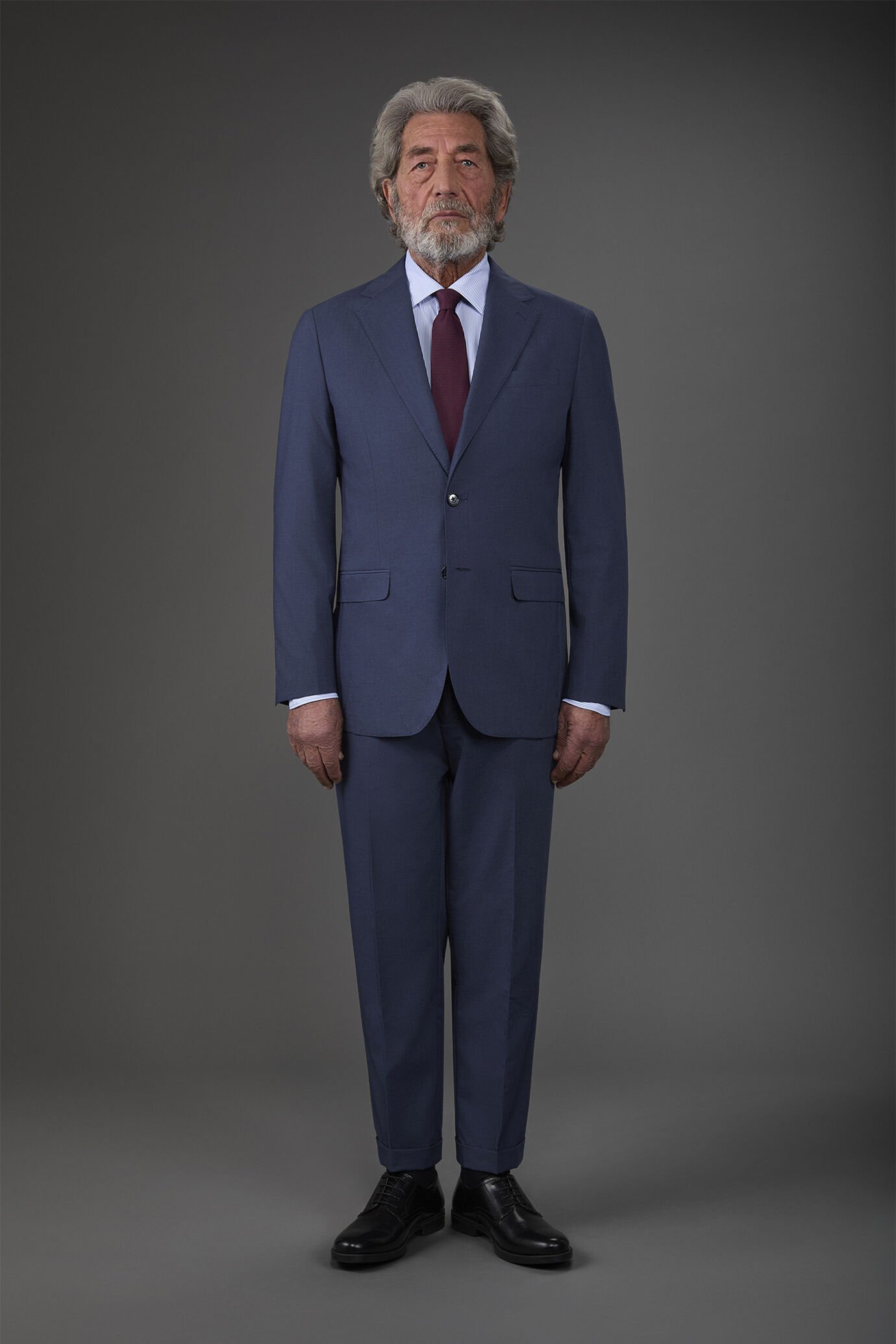 Single-breasted men's Super-Light suit with flat front trousers image number 1