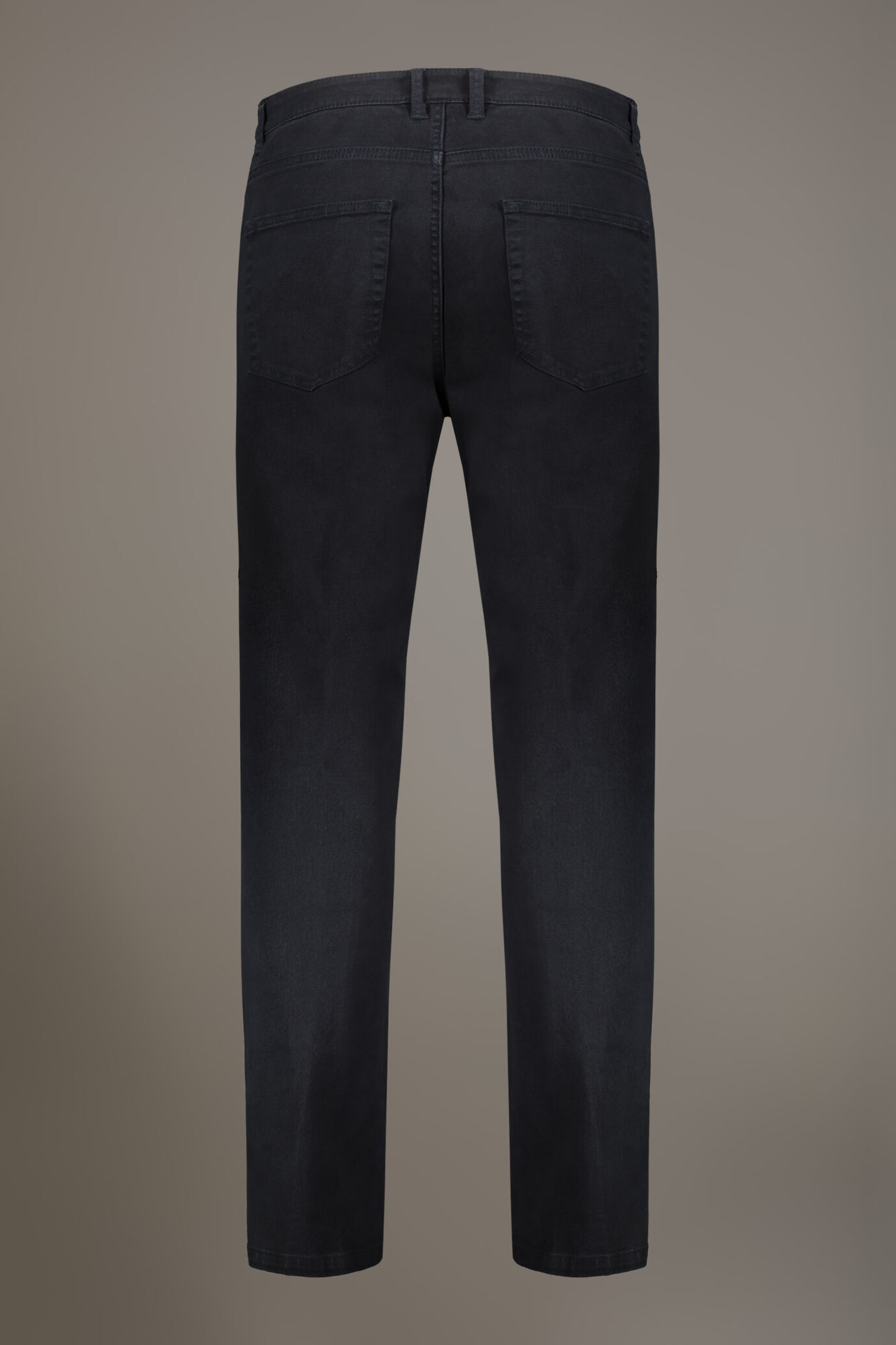 Regular fit 5 pockets trousers in bull twill fabric image number 6
