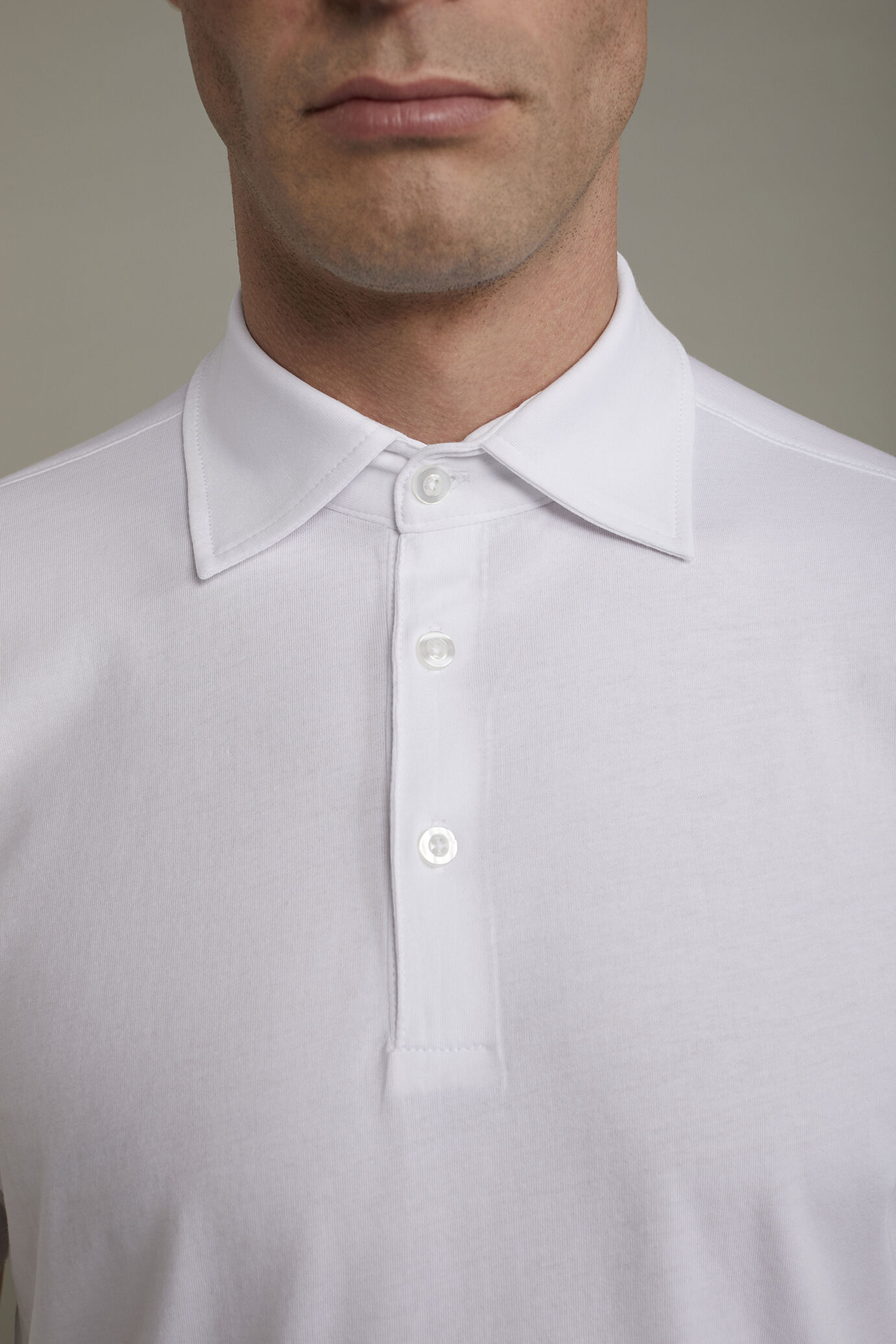 Men’s polo shirt short sleeves 100% supima cotton regular fit image number 3
