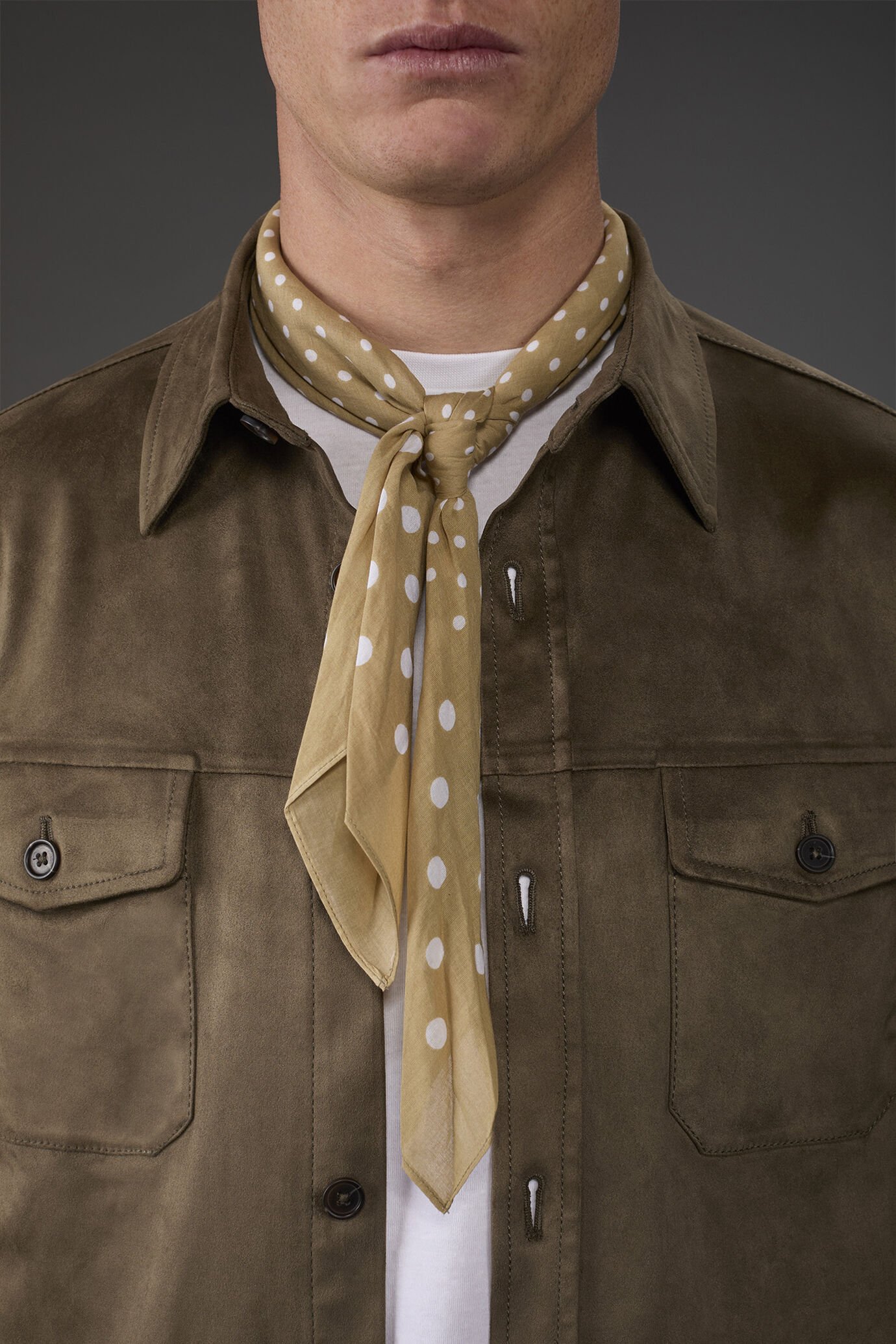 Foulard uomo fantasia pois