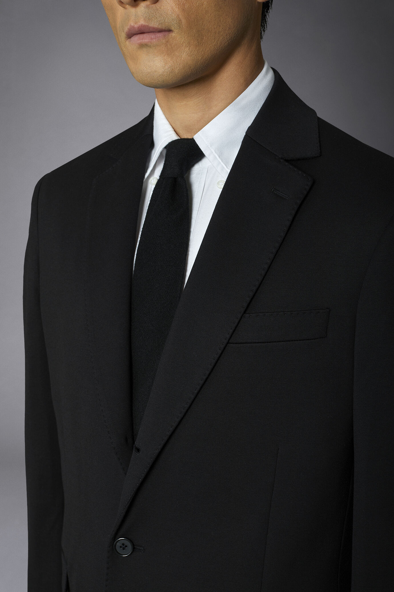 Giacca uomo monopetto in jersey regular fit image number 3