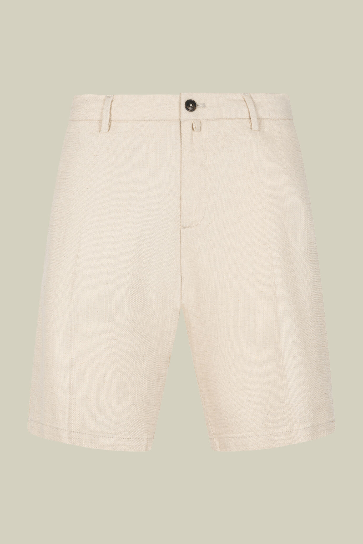 Herren-Bermudashorts aus Leinen-Baumwoll-Mischgewebe mit Kordelzug image number 2