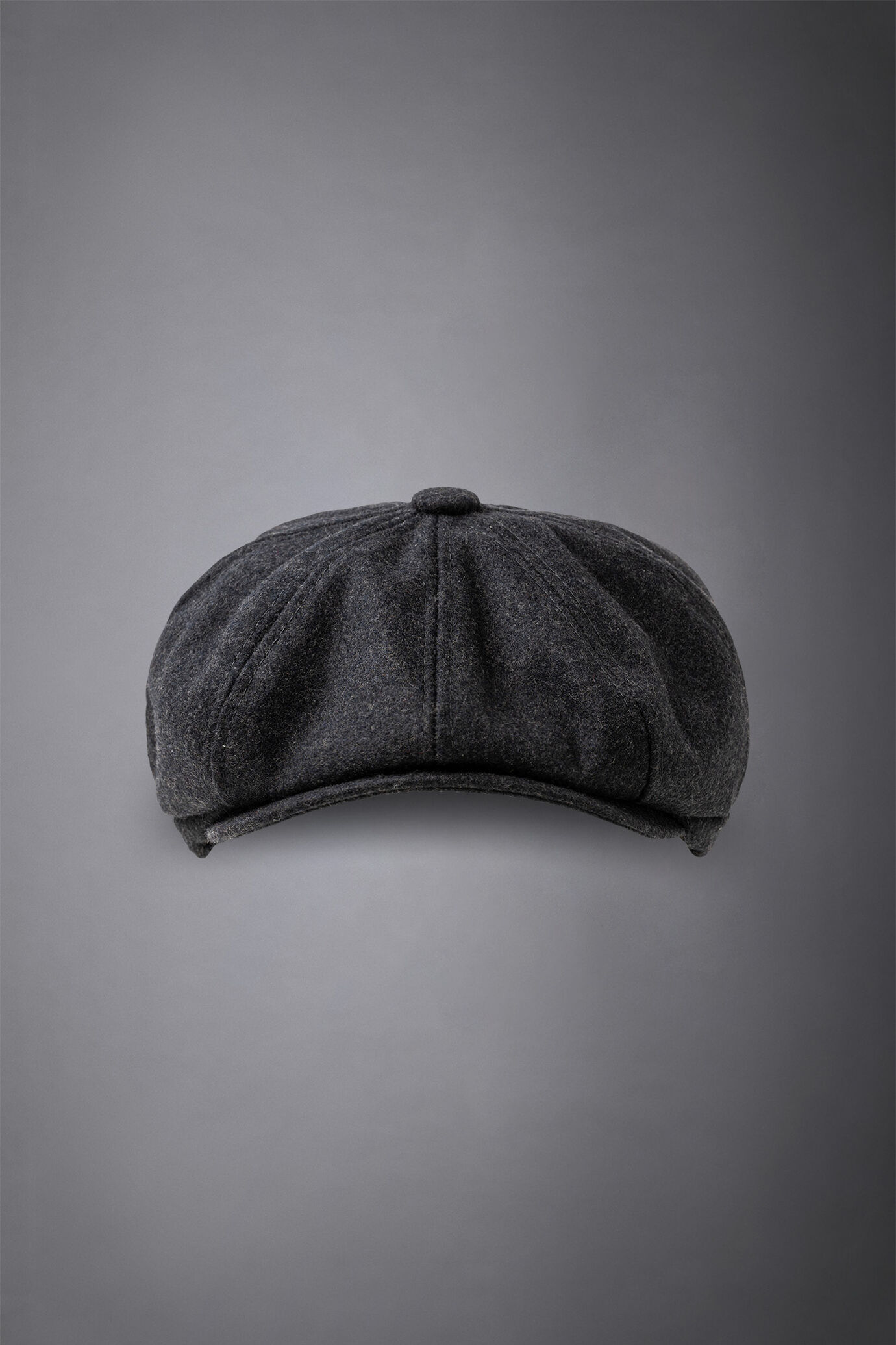 Men's boiled wool flat cap image number 0