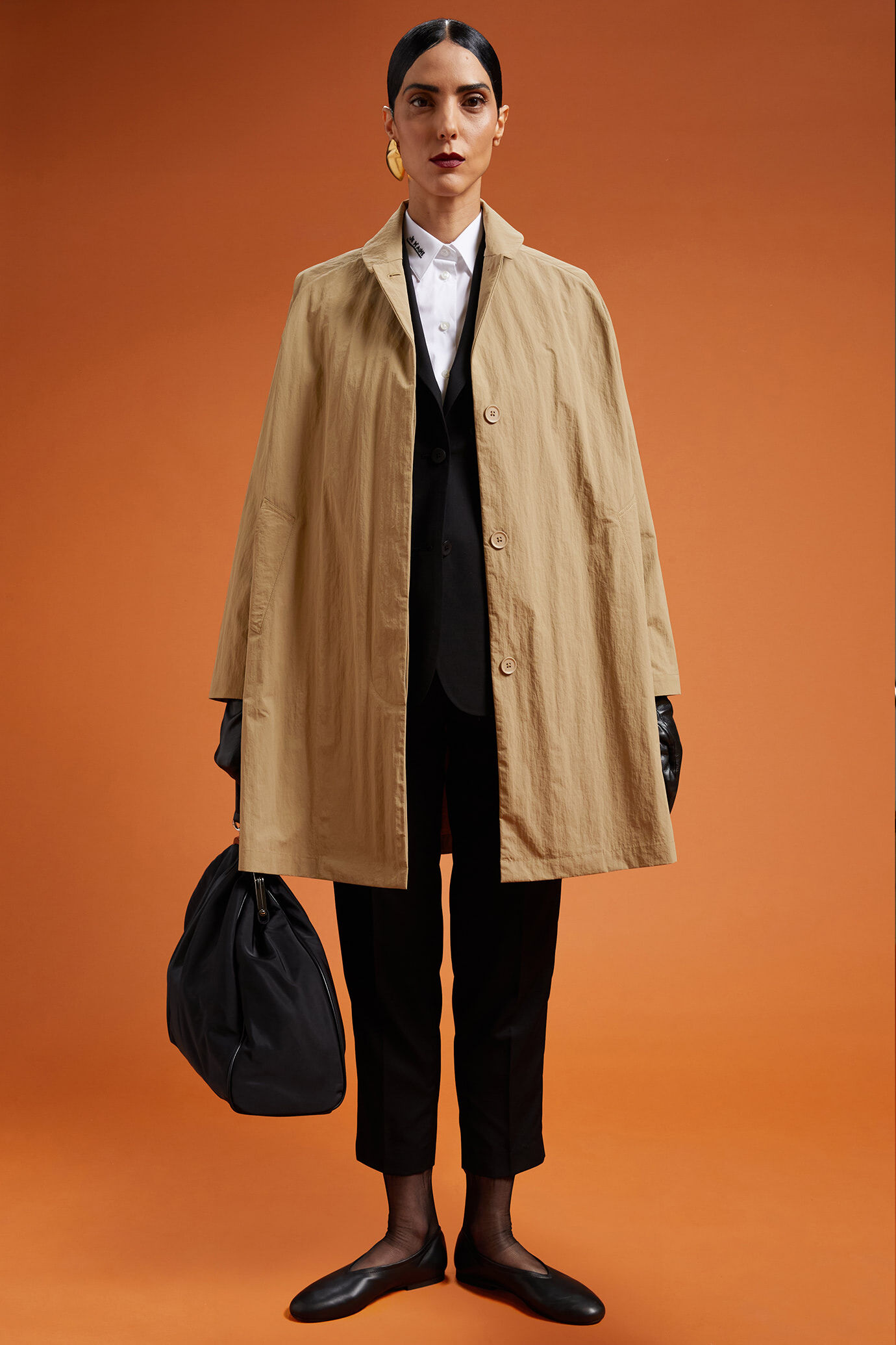 Women's regular fit waterproof duster coat image number 2