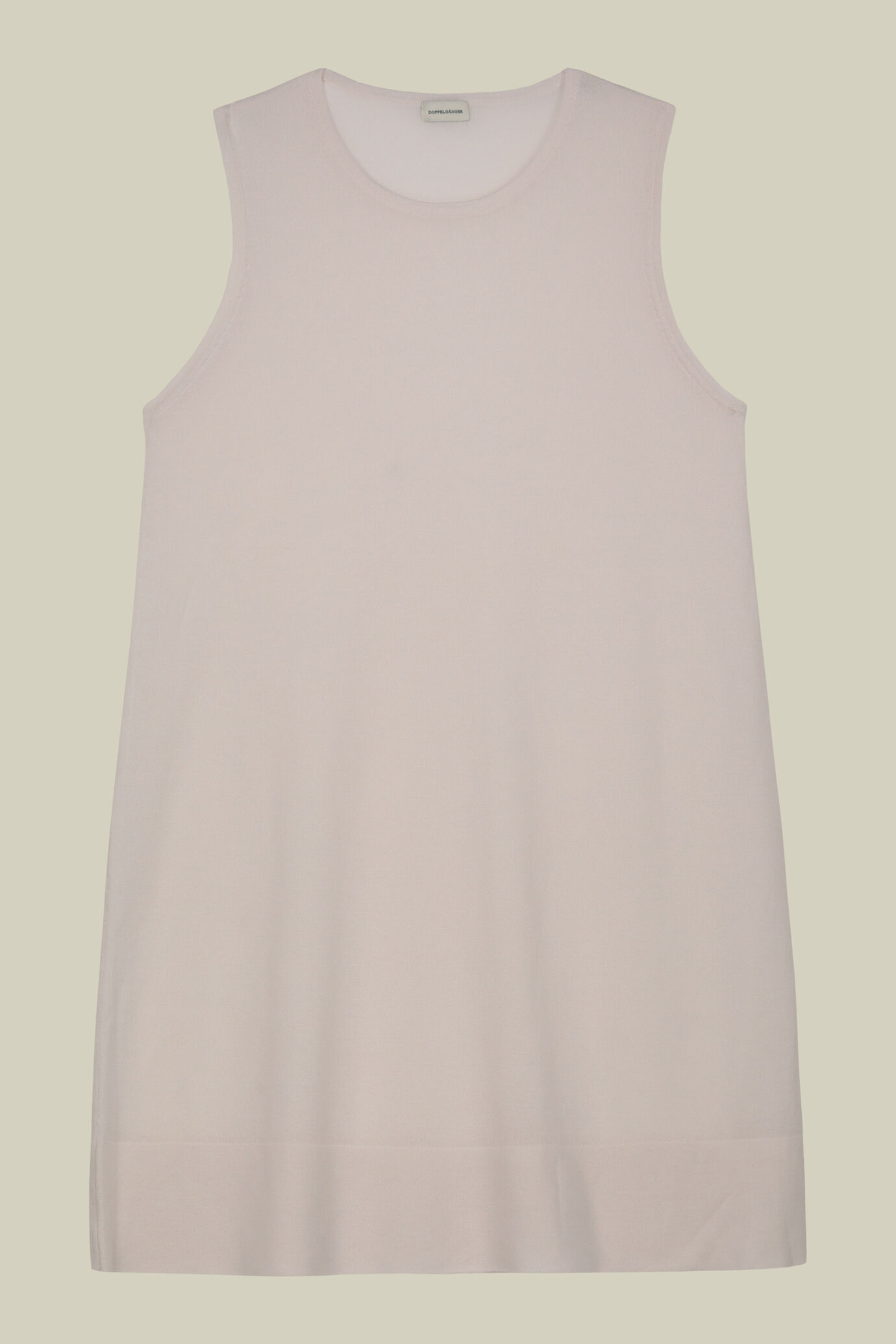 Women's long sleeveless blouse slightly transparent image number 4