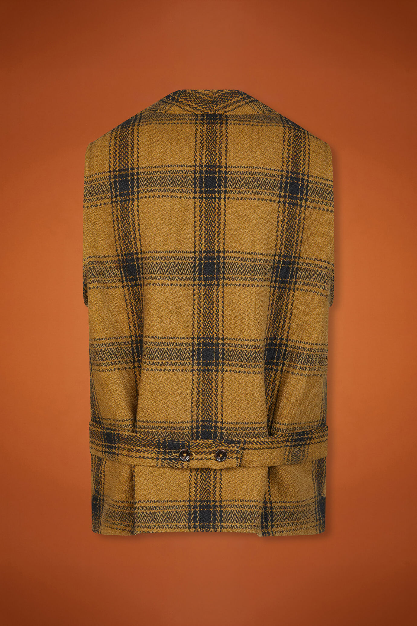 Gilet femme droit en polylaine à chevrons, coupe classique image number 5