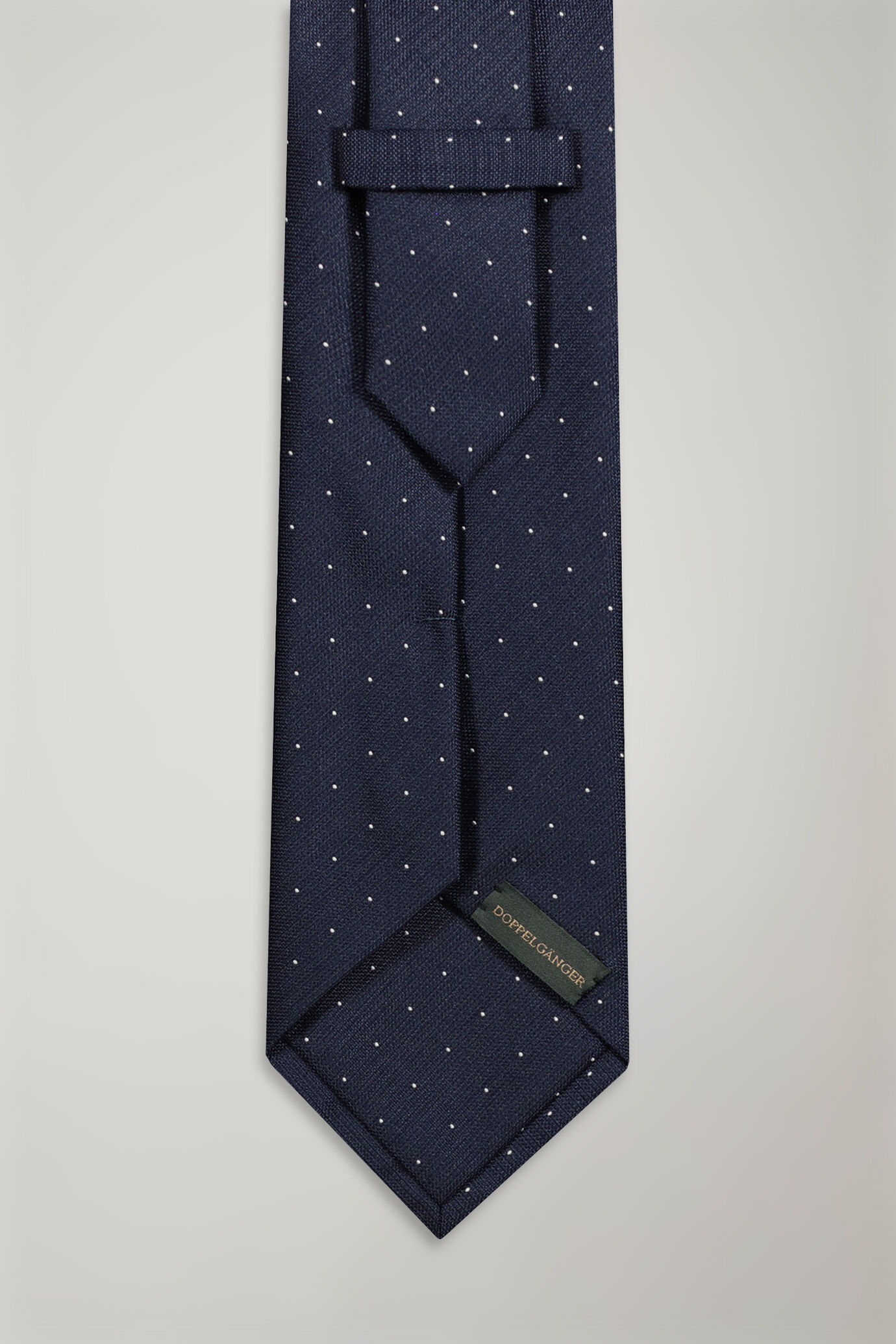Men's micro polka dot patterned bamboo blend tie image number 1