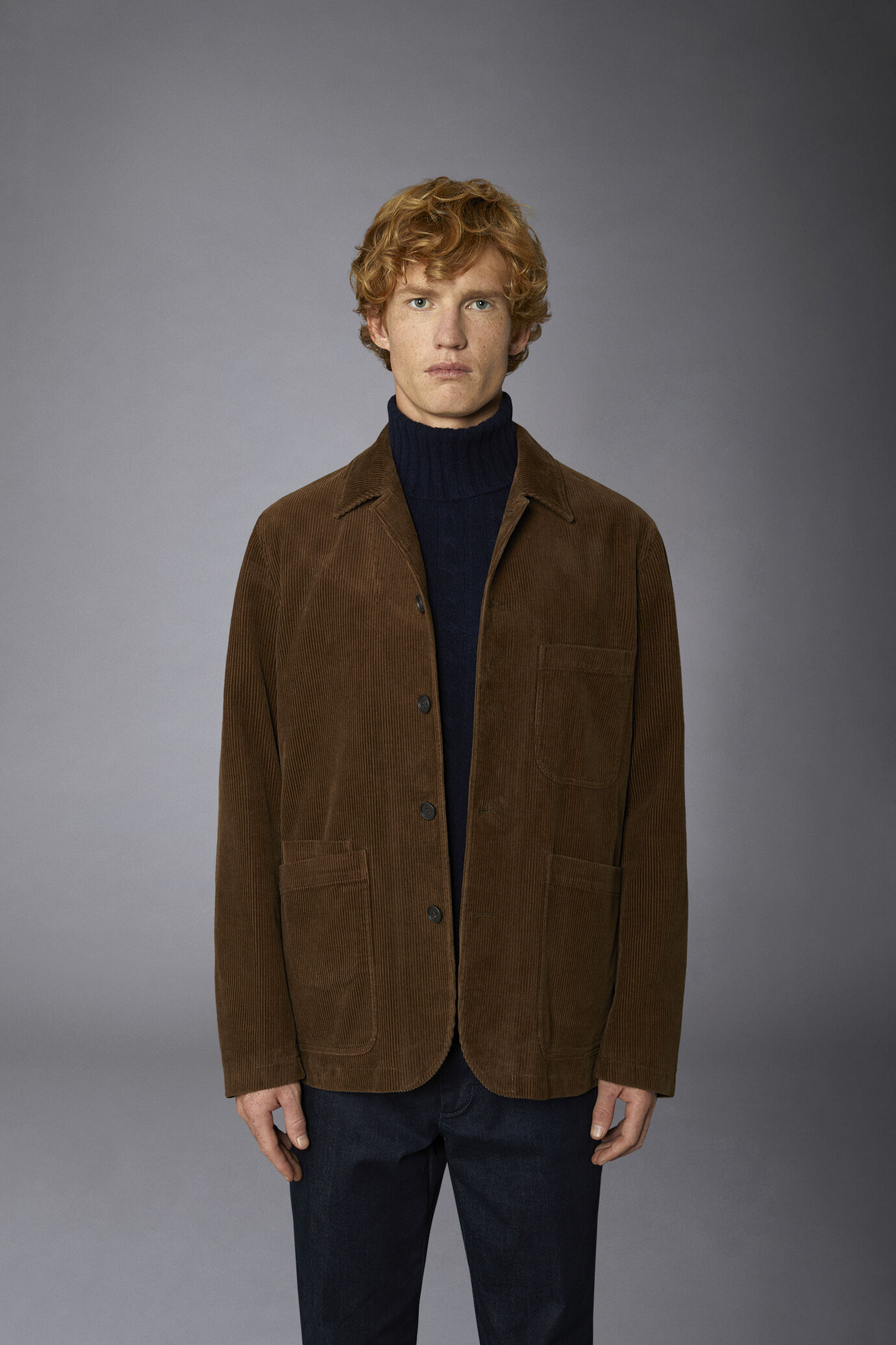 Giacca uomo work tessuto velluto a coste lavato regular fit image number 3