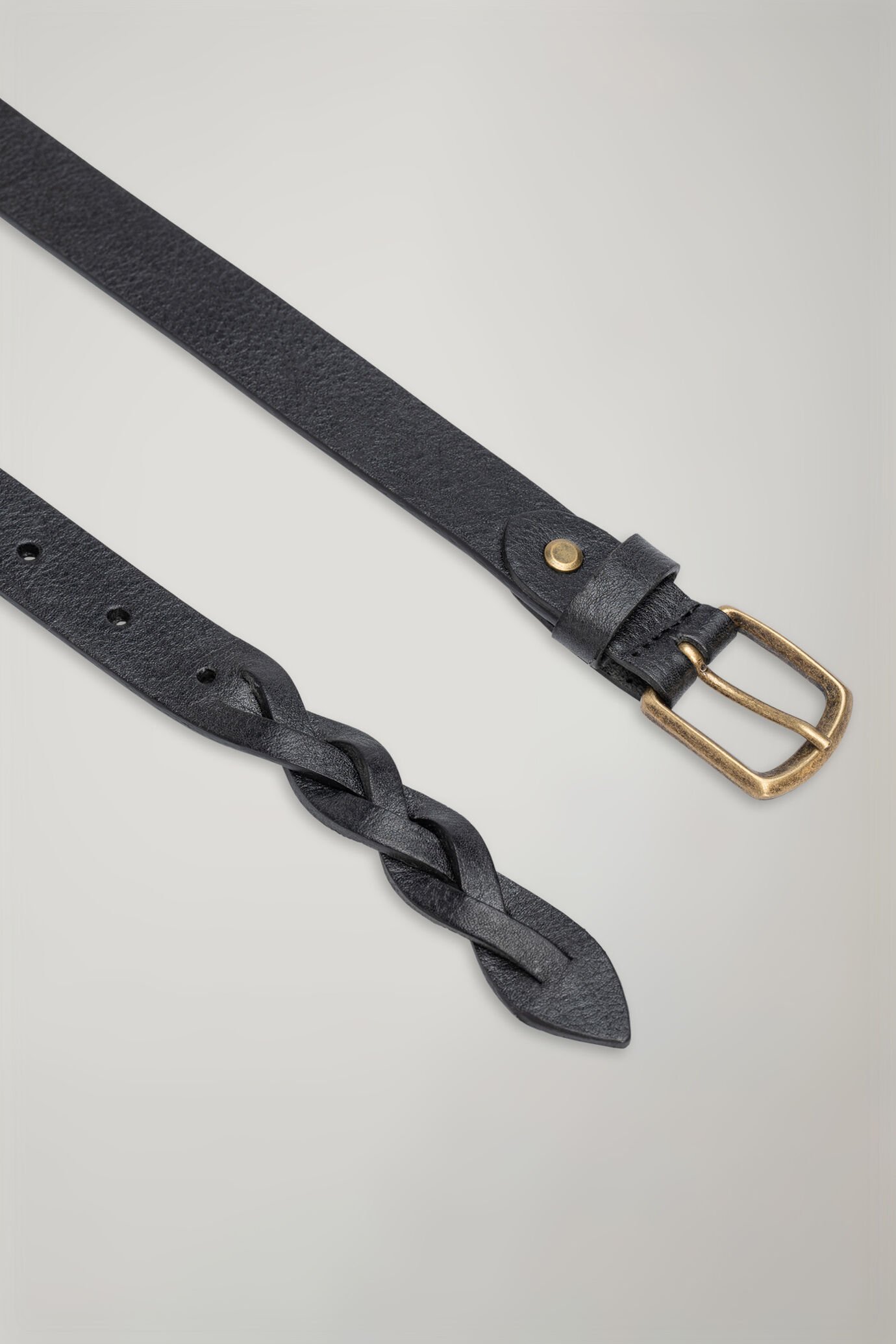 Women’s belt 100% leather with final weave image number 1