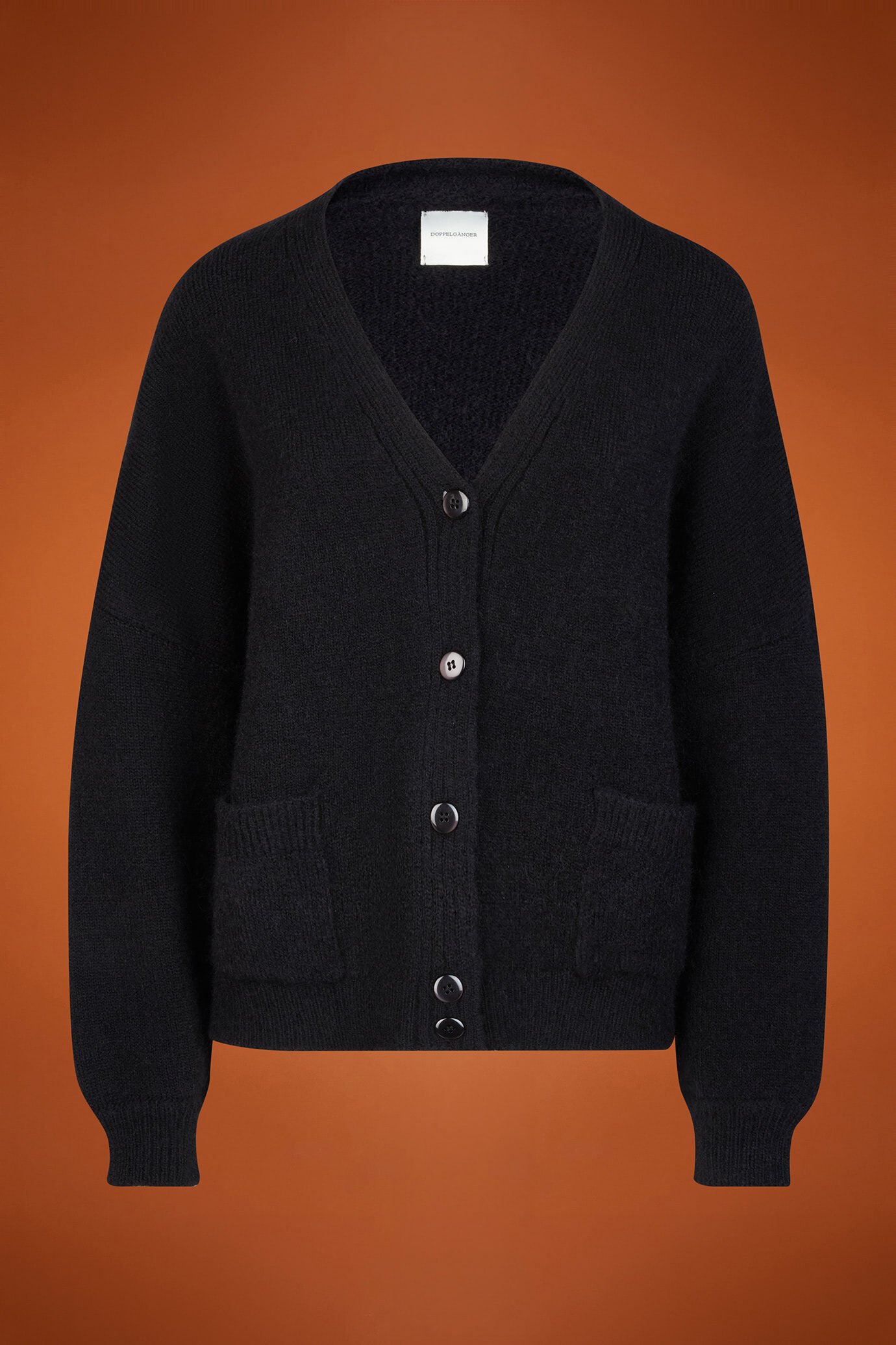 Cardigan tricoté pour femme avec col en V, coupe classique