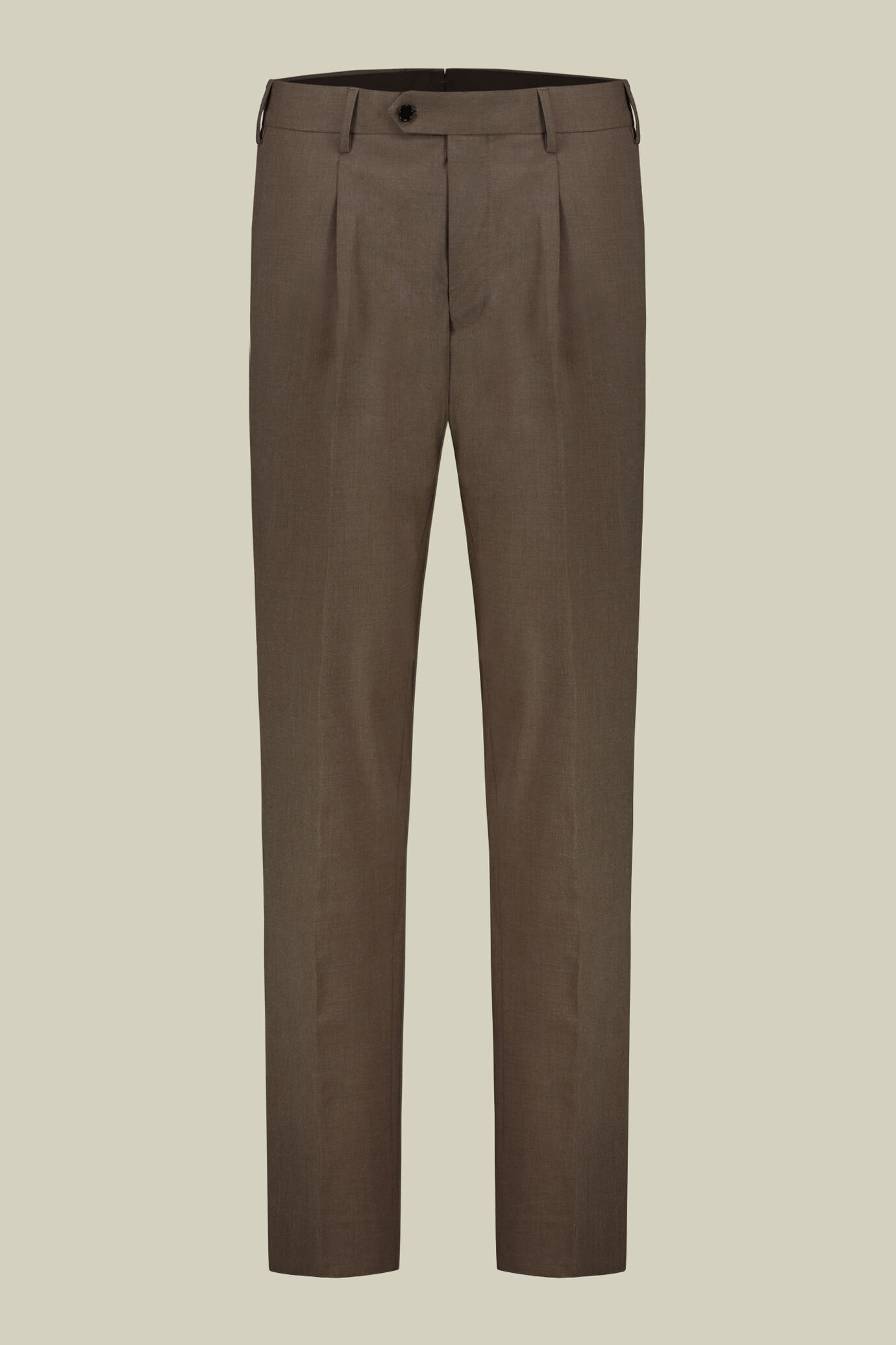 Single-breasted men's suit with single-pleat trousers in two-way stretch fabric image number 6