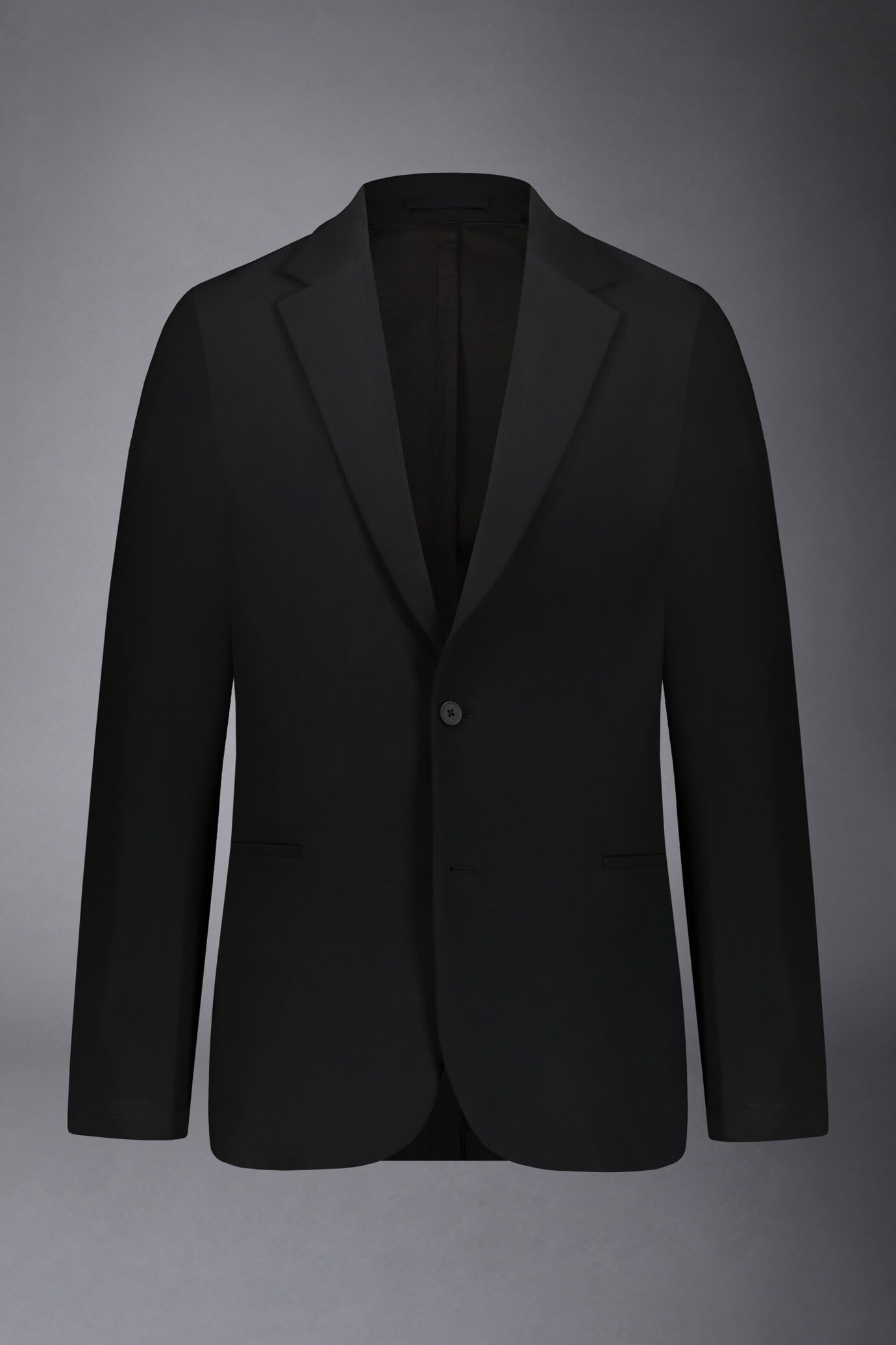 Men's single-breasted suit regular fit technical fabric image number 4
