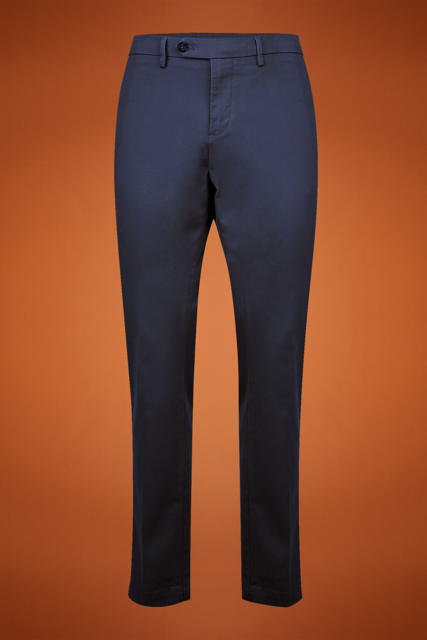 Pantalone classico uomo chino in twill regular fit image number 0
