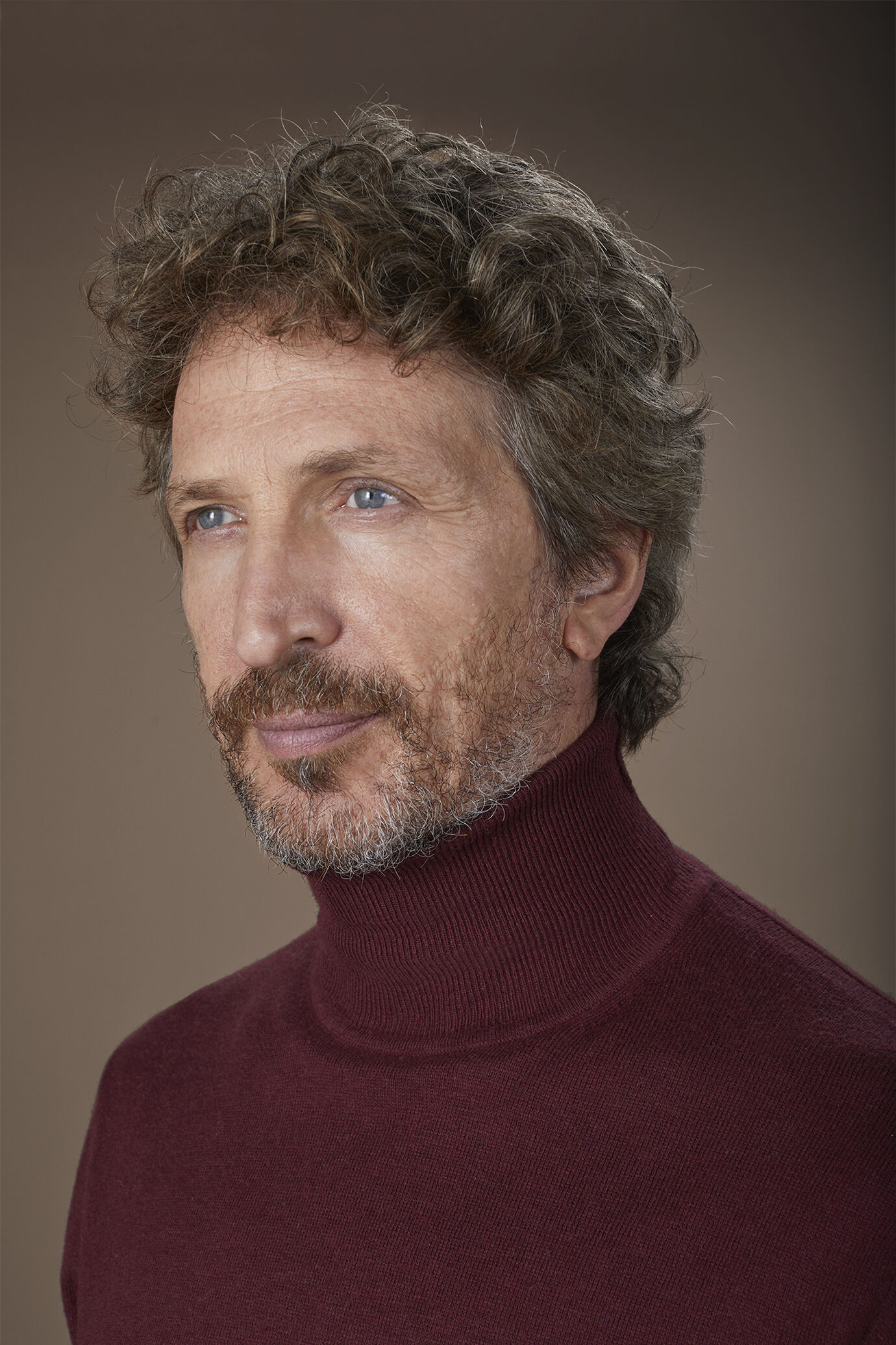 Maglia uomo collo alto lana e cotone regular fit image number 2