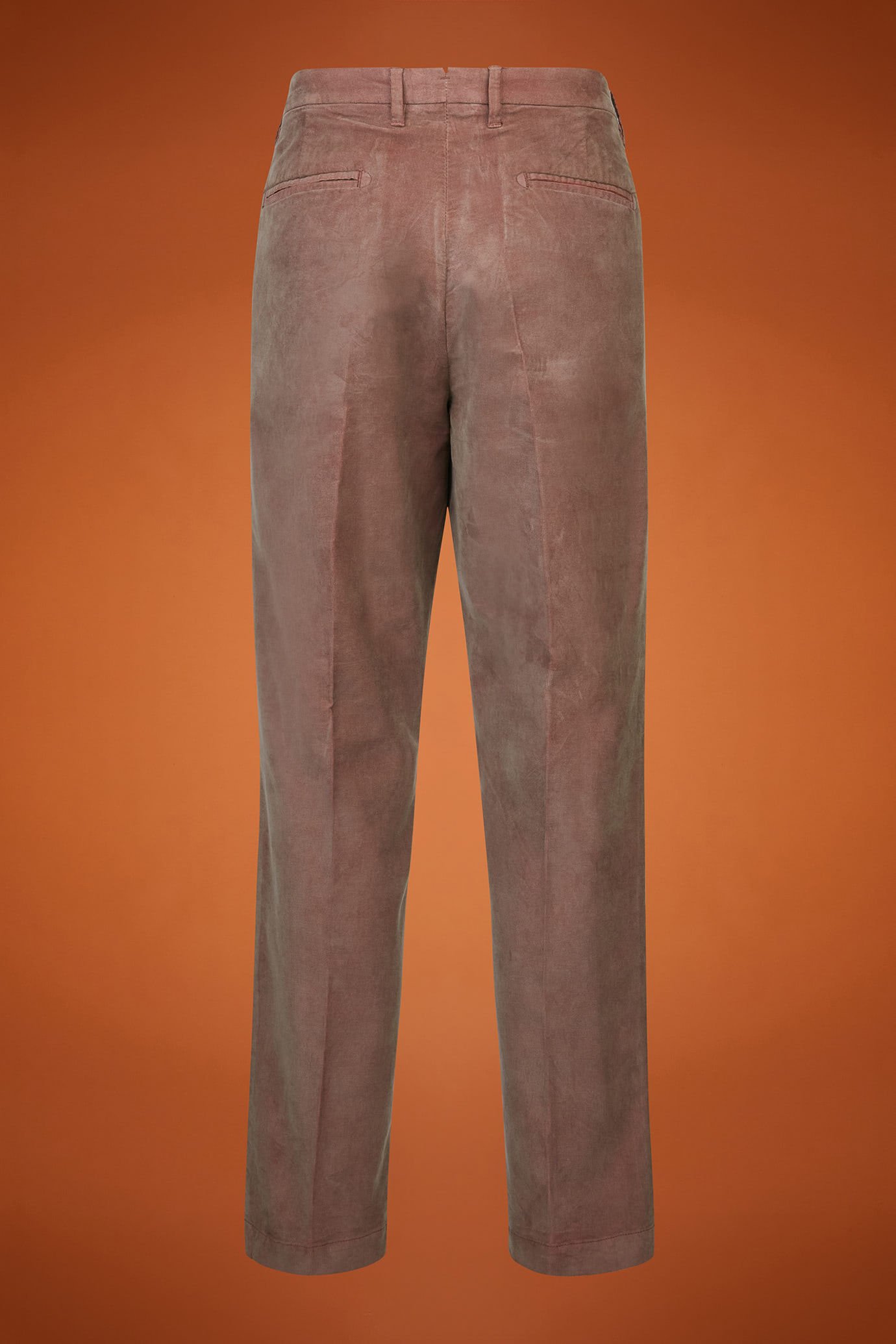 Men's regular fit classic pleated trousers in garment-dyed twotone 21-wale corduroy image number 5