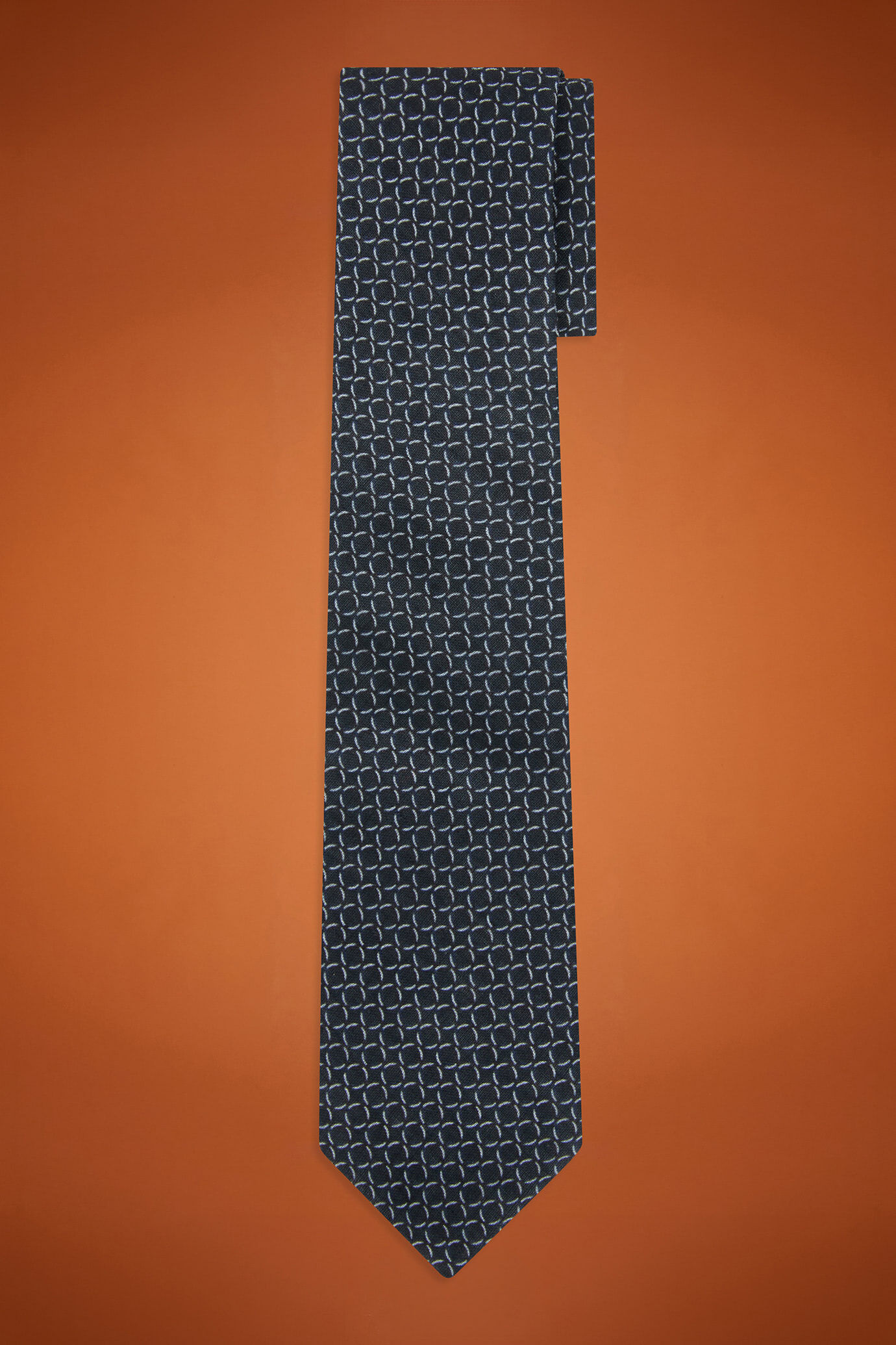 Cravatta uomo micro fantasia image number 0