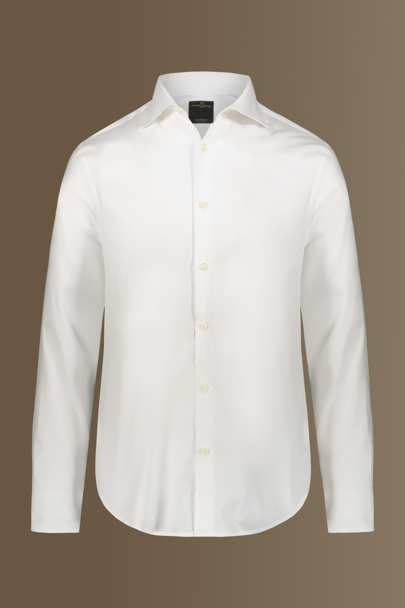 Camicia classica uomo collo francese tessuto spinato image number 3