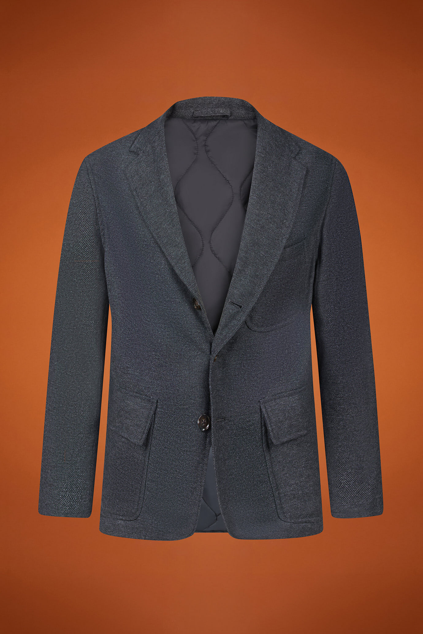 Giacca sportiva uomo in tessuto tweed Wool Blend regular fit image number 4