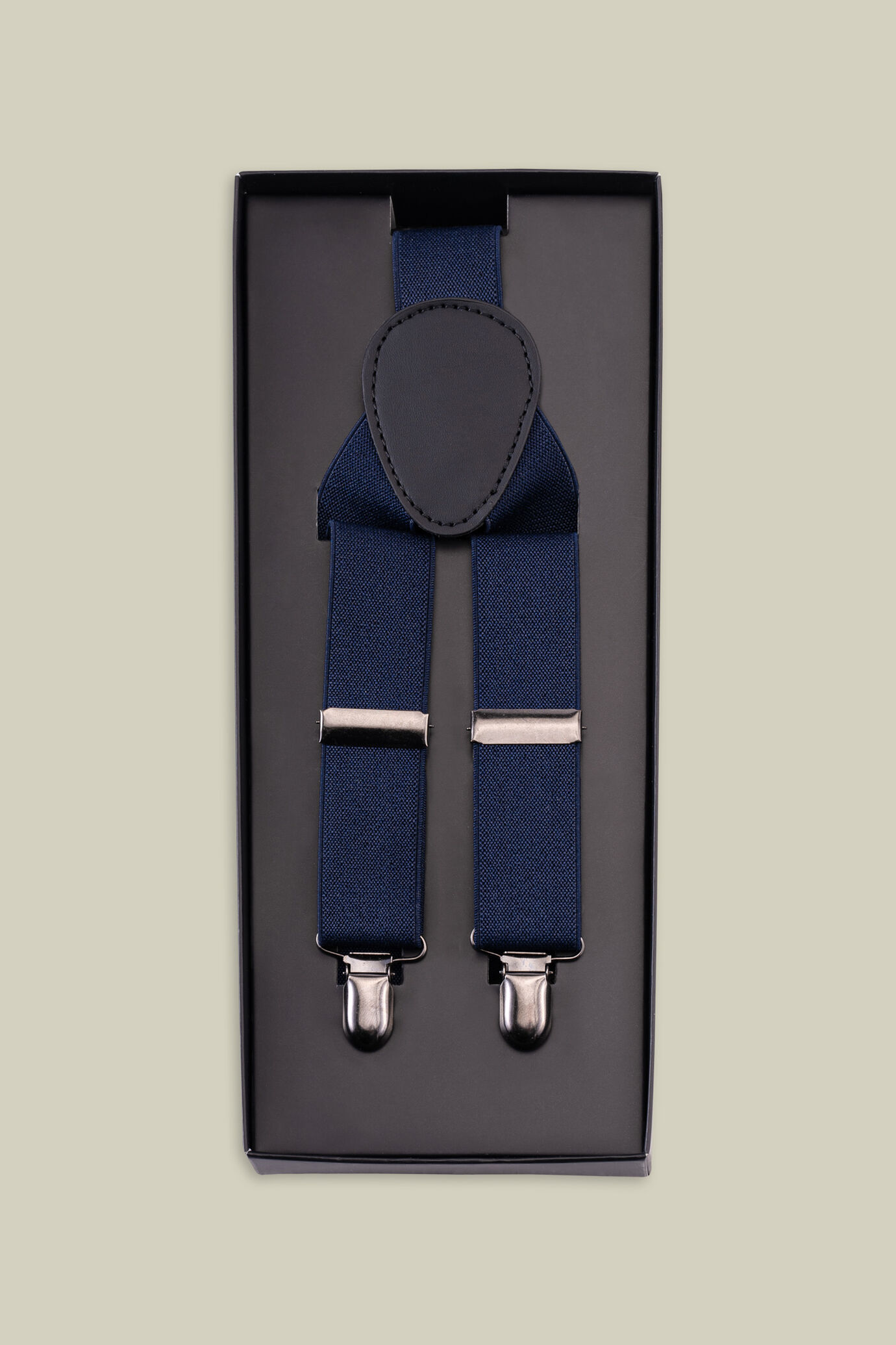Single-colour men's elastic braces image number 2