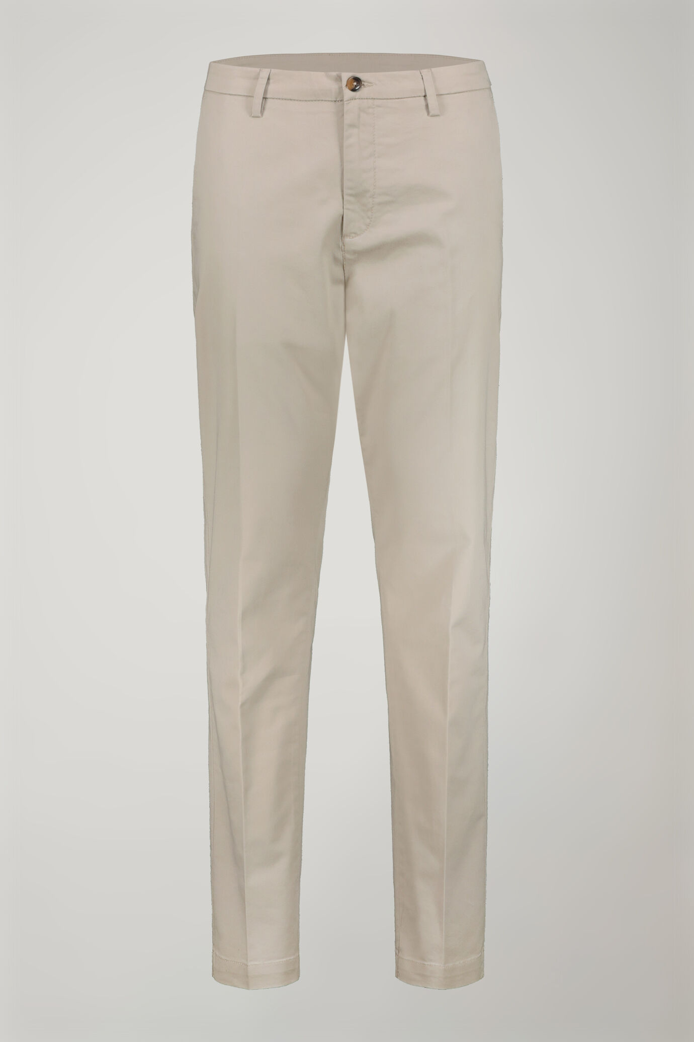 Pantalon chino classique pour homme en tissu sergé stretch coupe parfaite image number 4