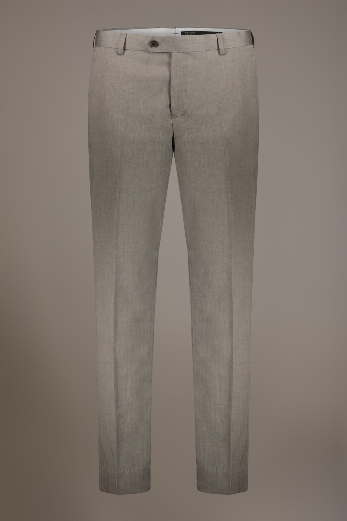 Regular fit single-breasted suit patterned herringbone fabric with solaro texture image number 2