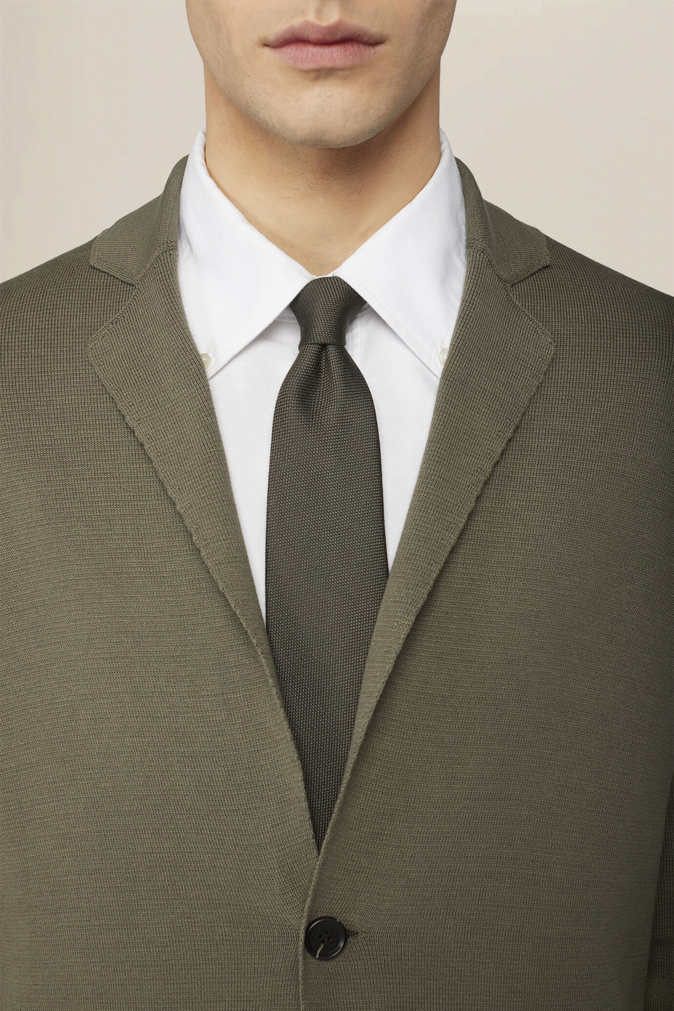 Herren-Strickjacke aus 100 % Baumwolle im Milano-Strick image number 2