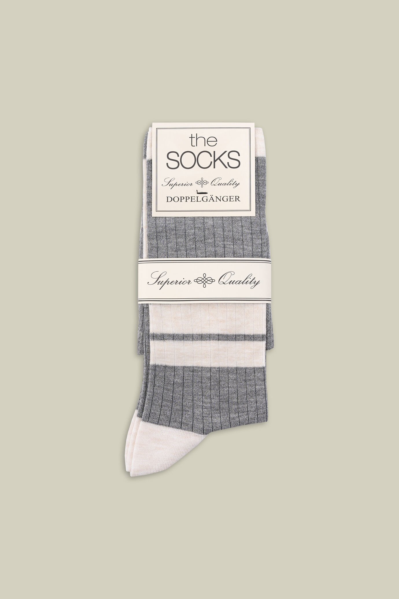 Zweifarbige Damensocken