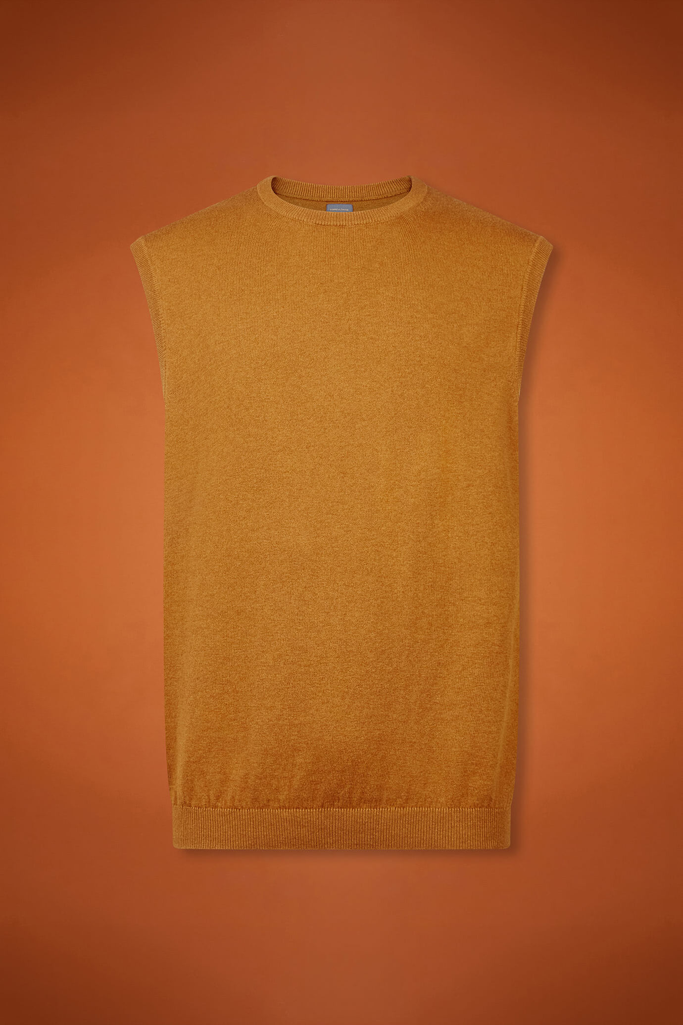 Gilet uomo girocollo lana e cotone regular fit image number 5