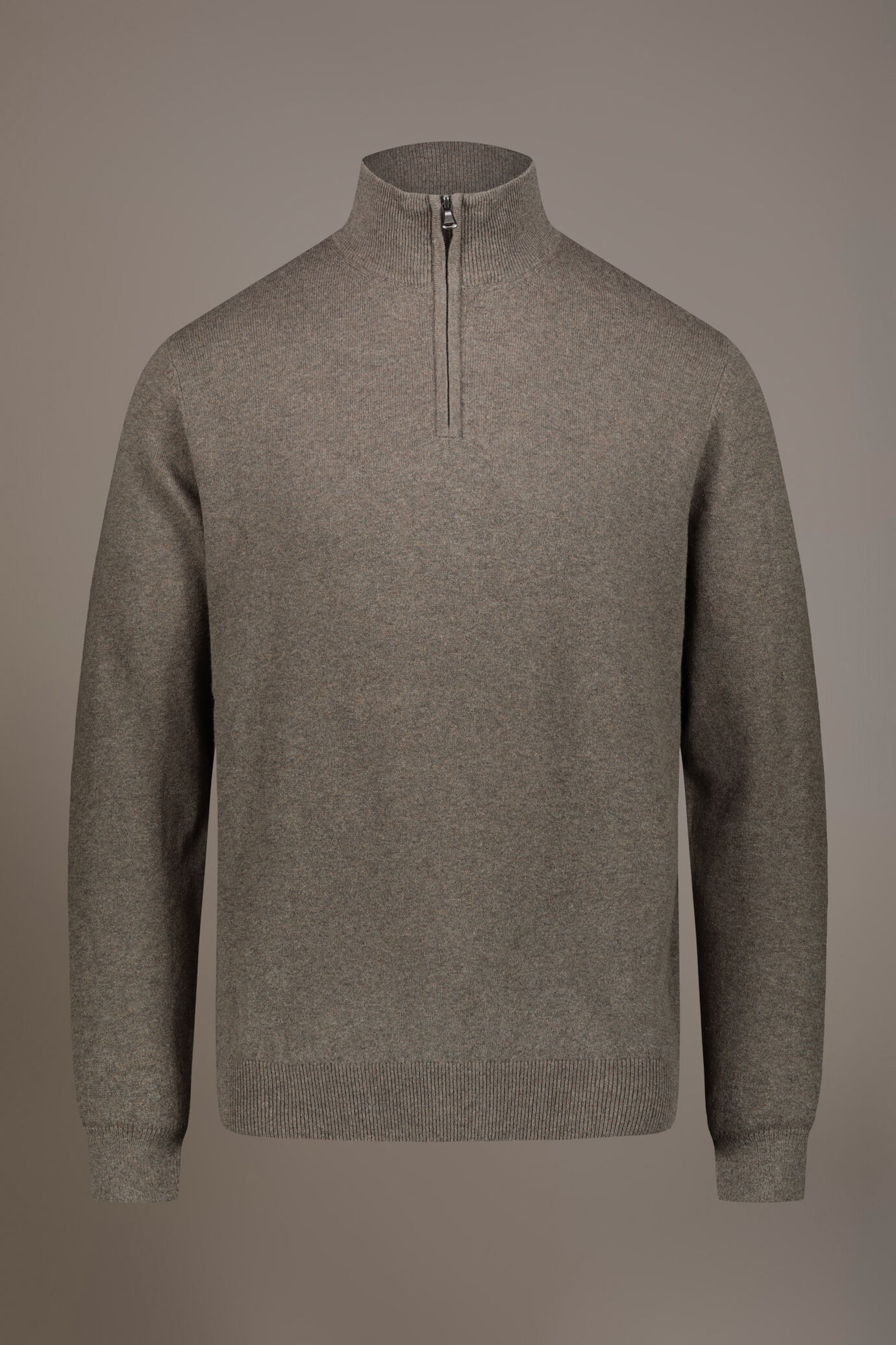 Wool blend Turtleneck sweater with zip image number 4