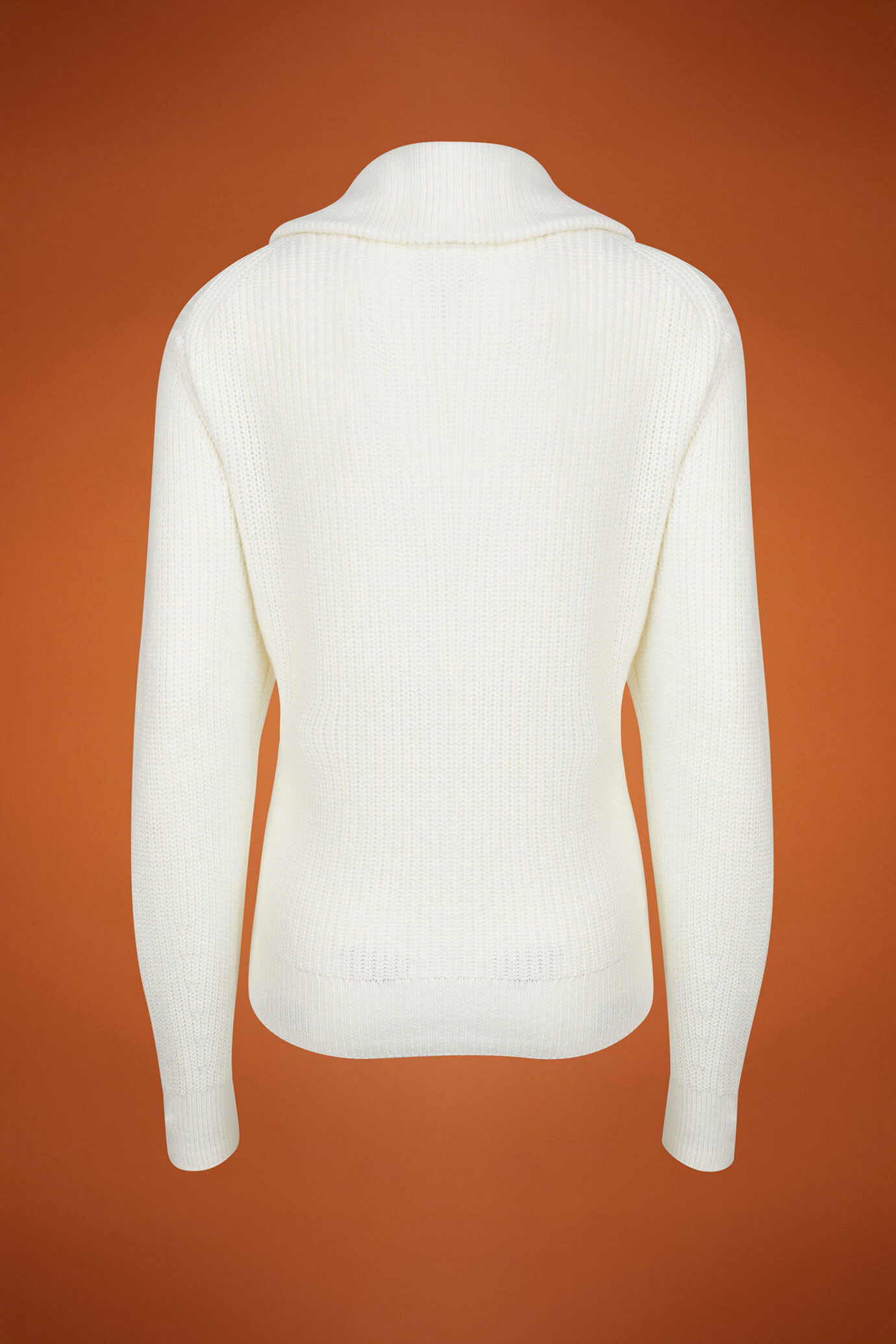 Polo tricoté pour femme, coupe classique, avec demi-zip image number 5