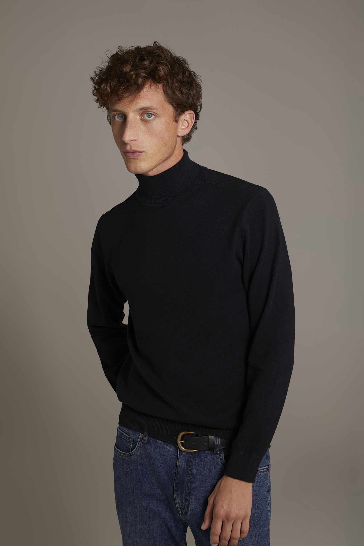 Wool blend turtleneck sweater image number 2