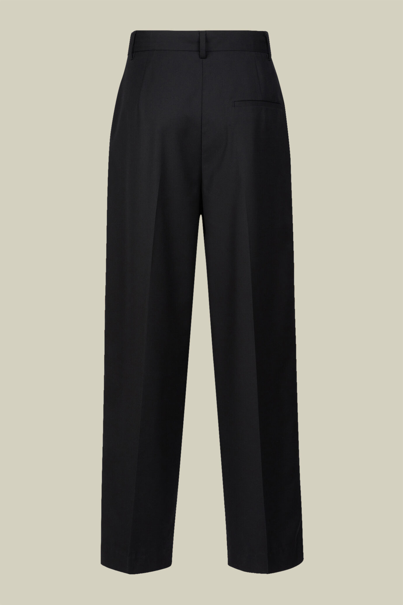 Pantalone donna tinta unita con elastici sui lati image number 1