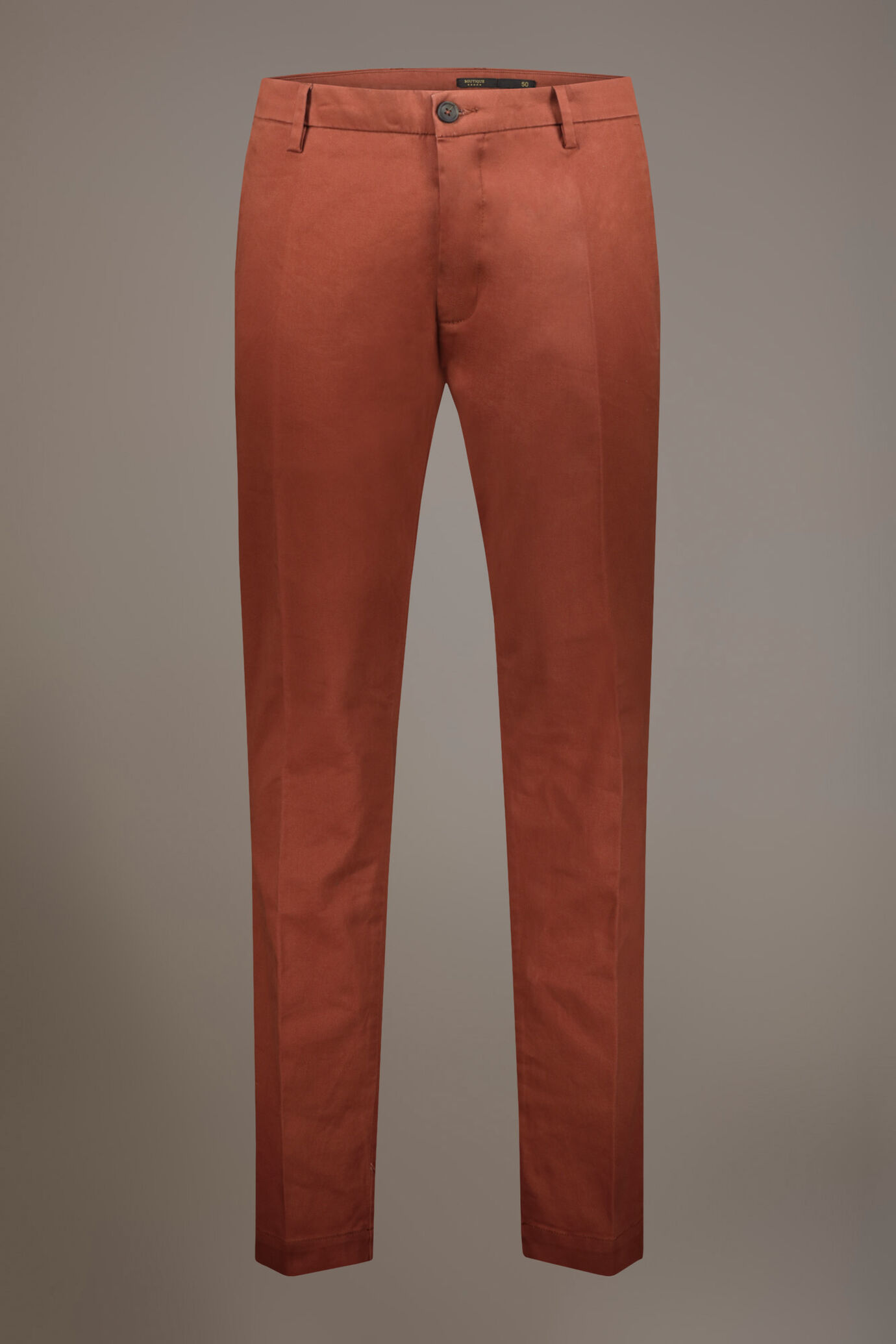 Men's classic regular fit chino pants stretch twill fabric image number 5