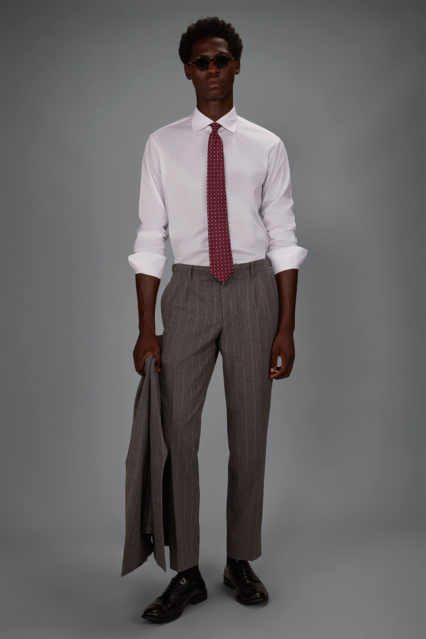 Men&rsquo;s technical shirt suitable for cufflinks regular fit image number 0