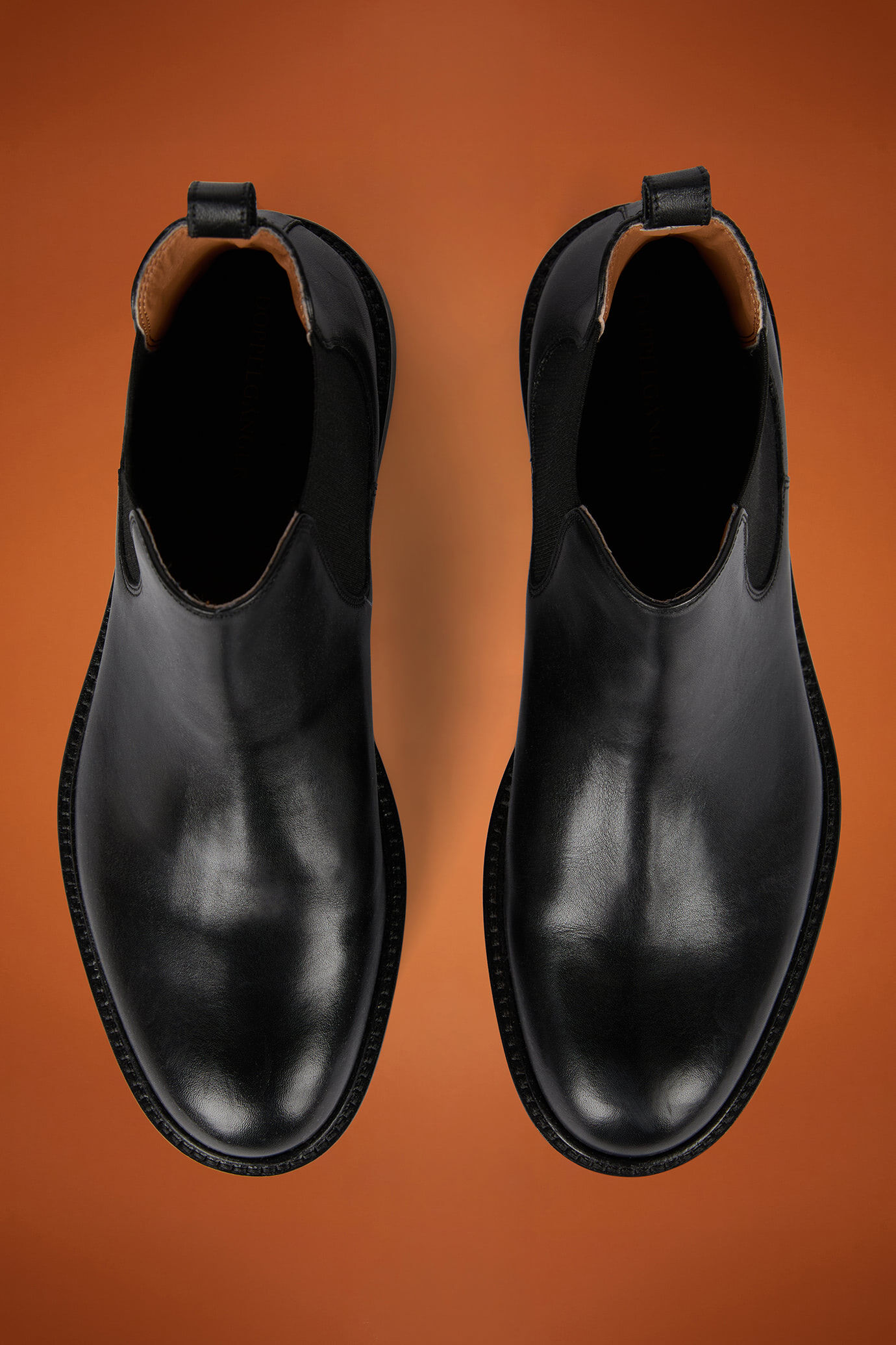 Bottines chelsea pour homme, 100% cuir v&eacute;ritable avec semelle en caoutchouc