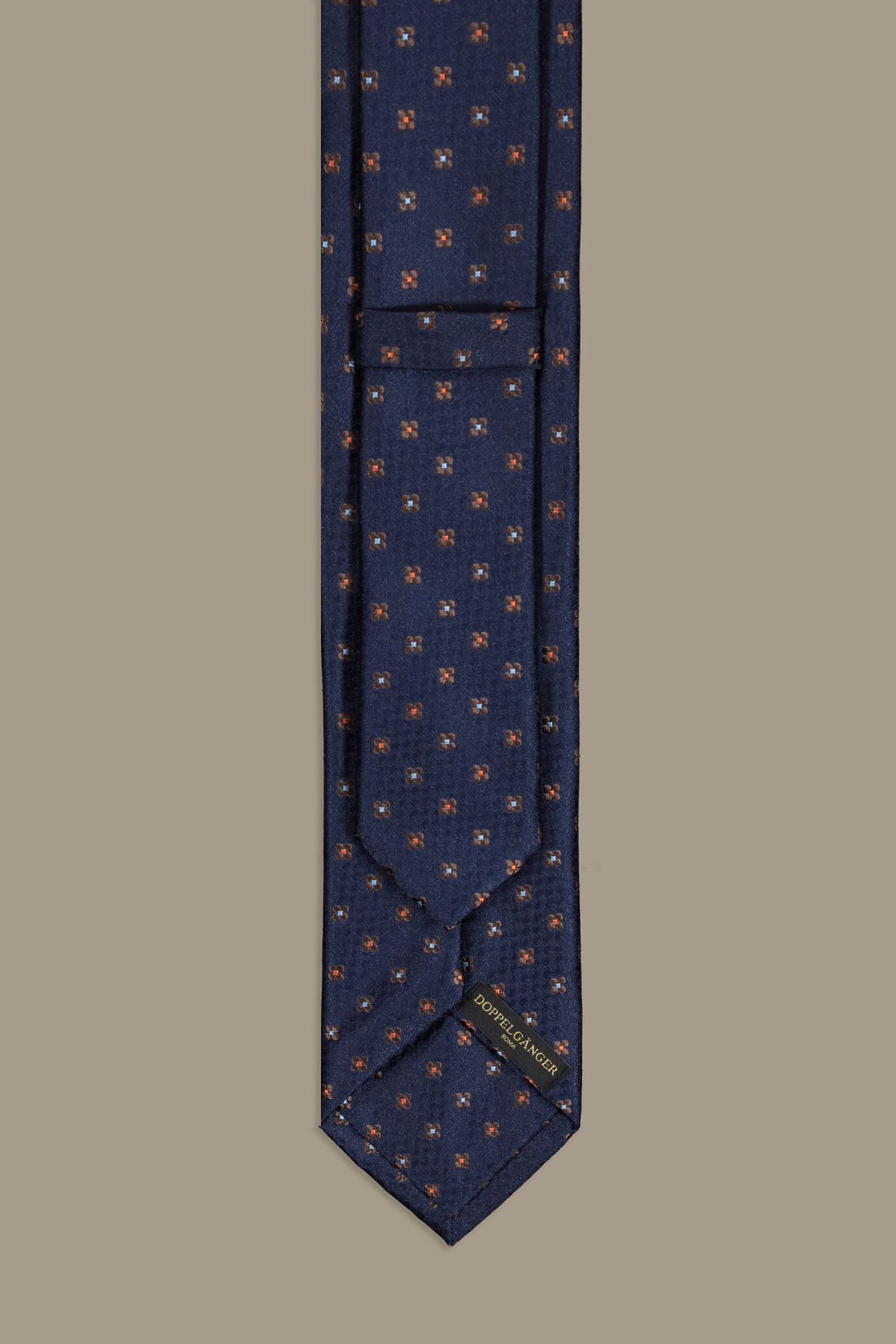 Cravatta uomo jaquard fantasia a contrasto image number 1
