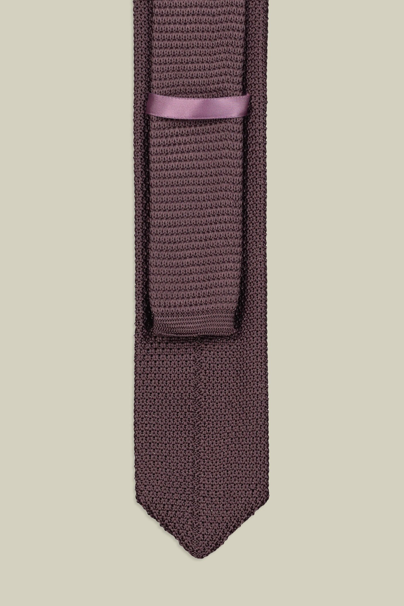 Cravatta uomo a intreccio tinta unita image number 2