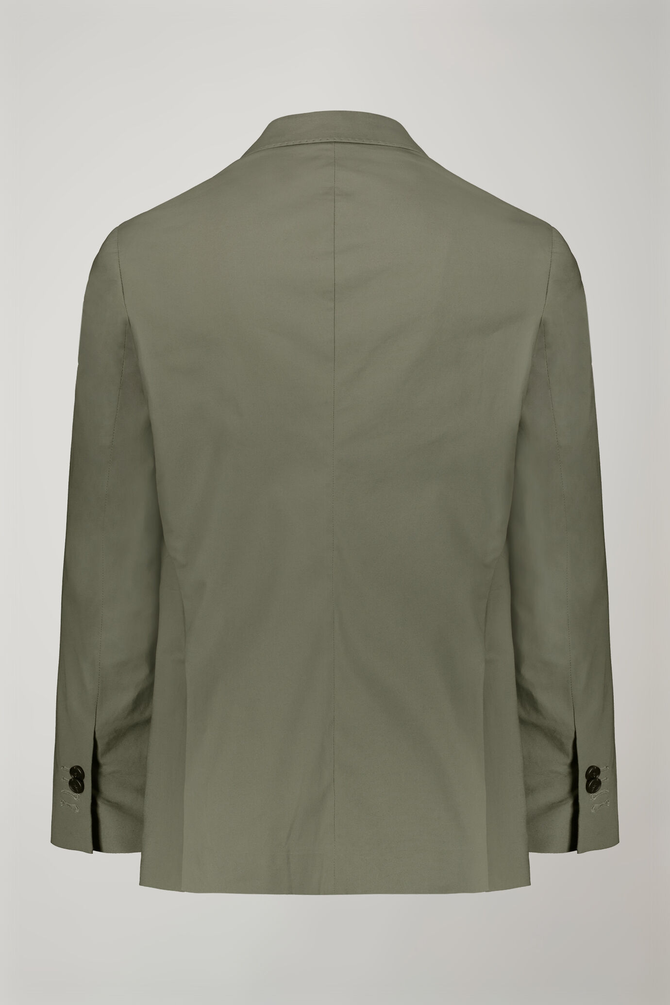 Single-breasted cotton regular fit solid color suit image number 7