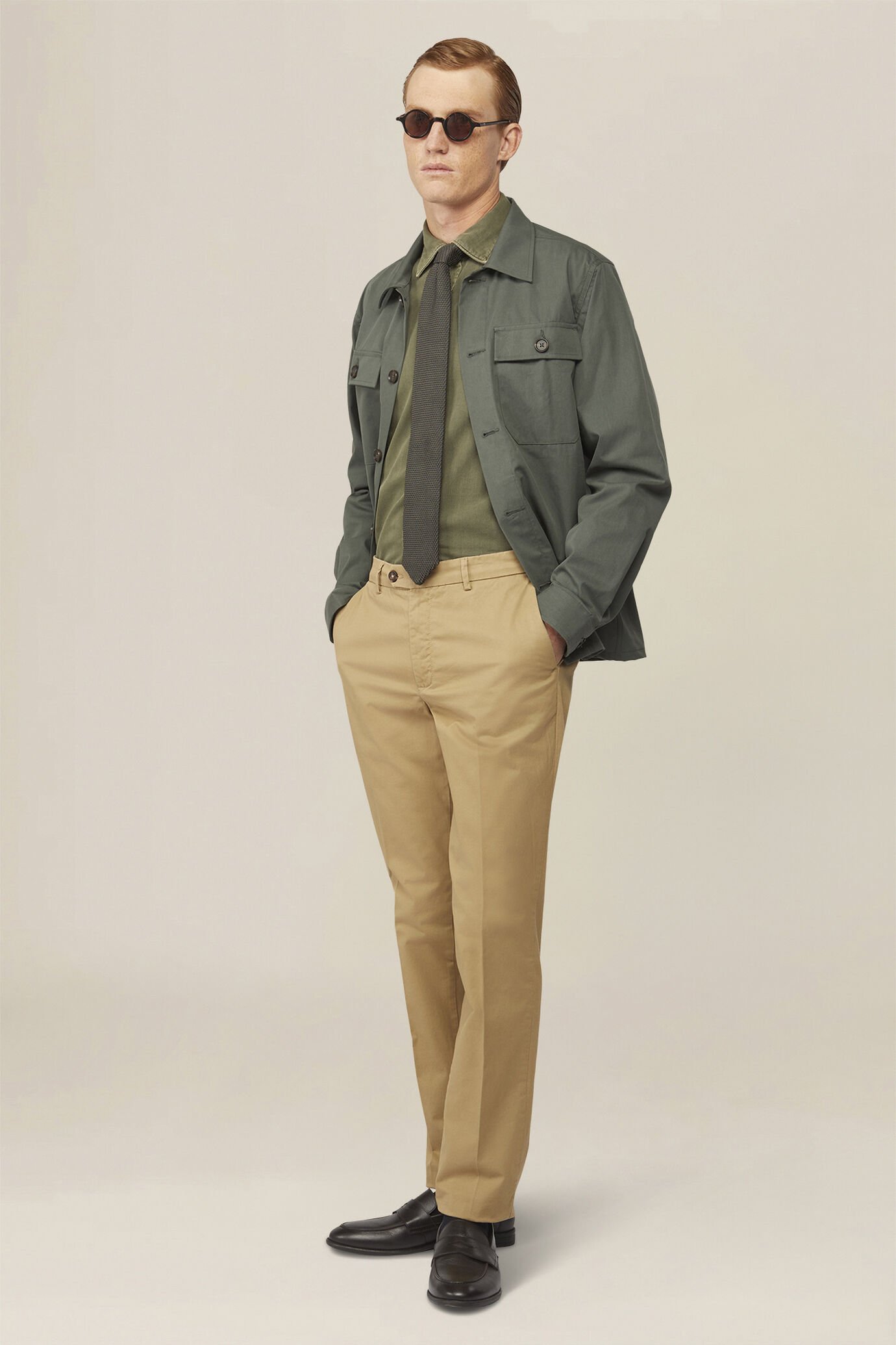 Men's classic regular fit chino trousers