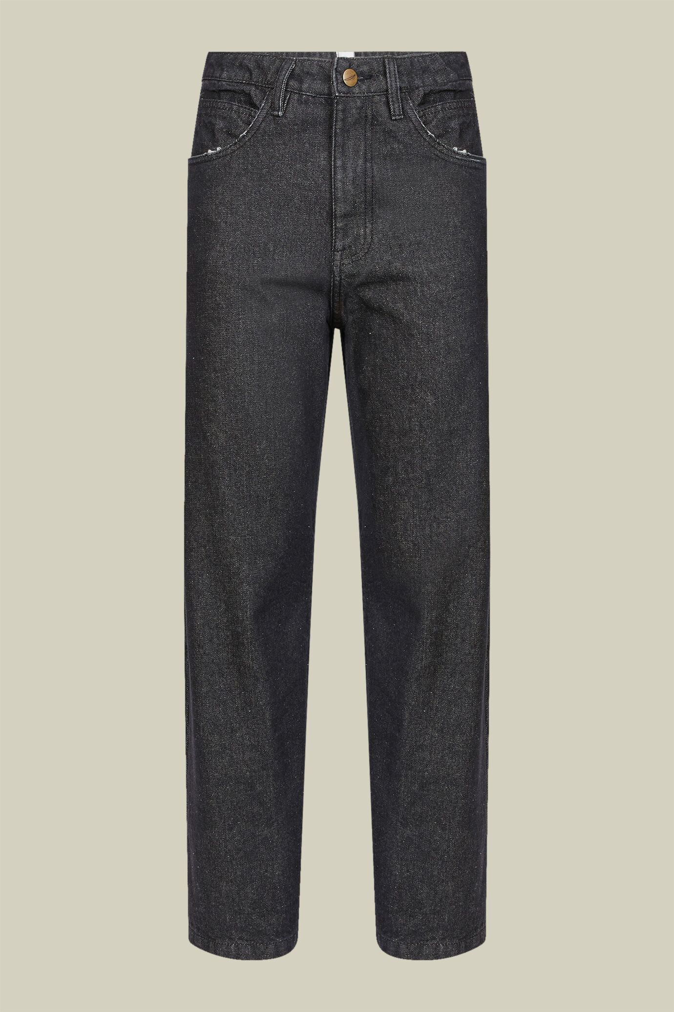 Pantalone donna 5 tasche a gamba dritta in denim regular fit