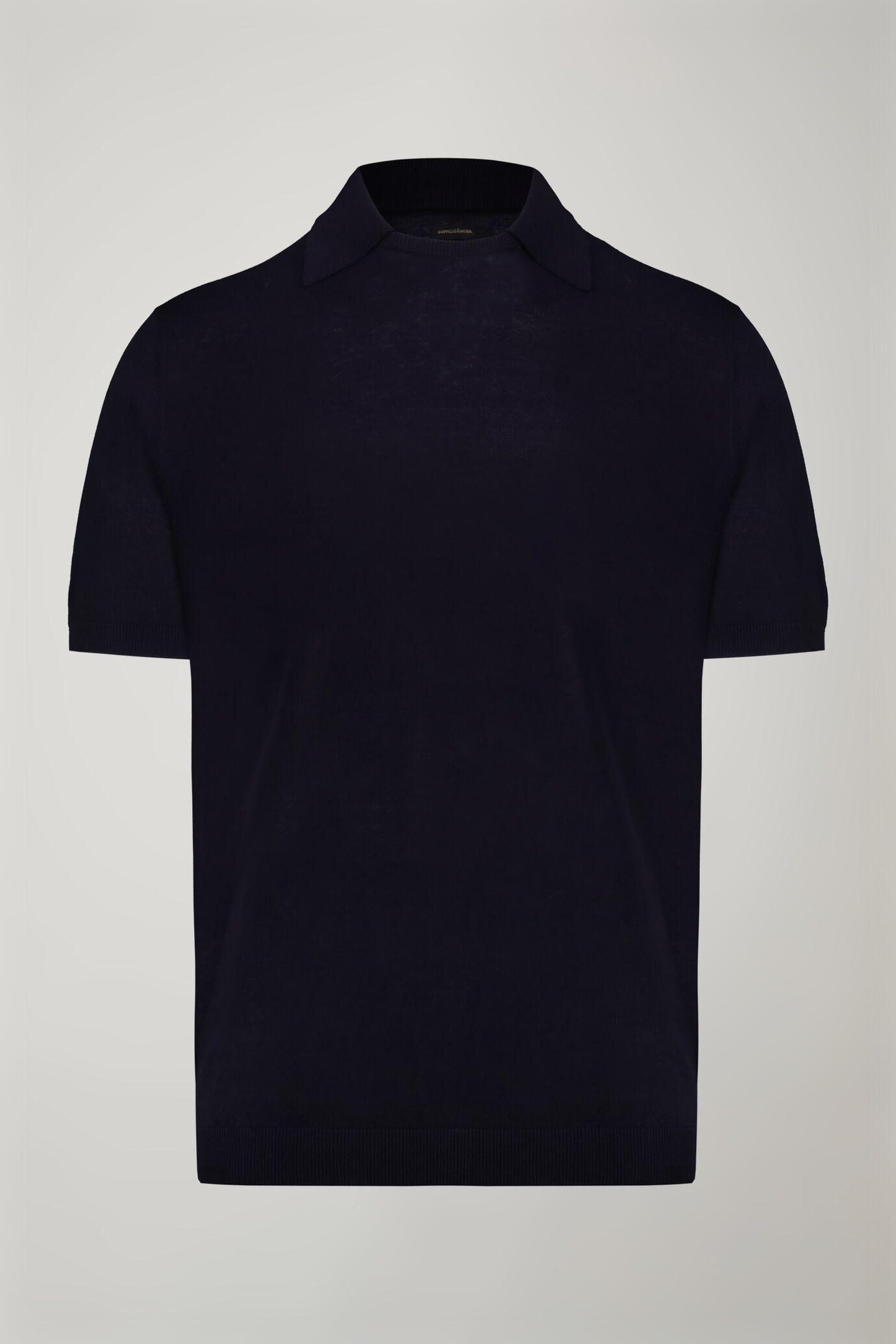 Herren-Poloshirt mit Rundhalsausschnitt und kurzen Ärmeln aus 100 % Baumwolle in normaler Passform image number 4