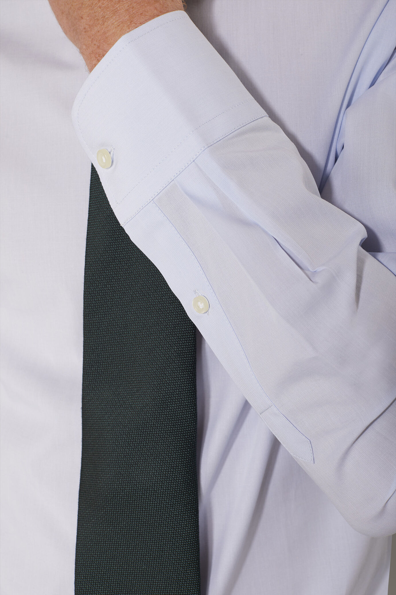 Camicia classica collo francese classic fit fil a fil image number 2