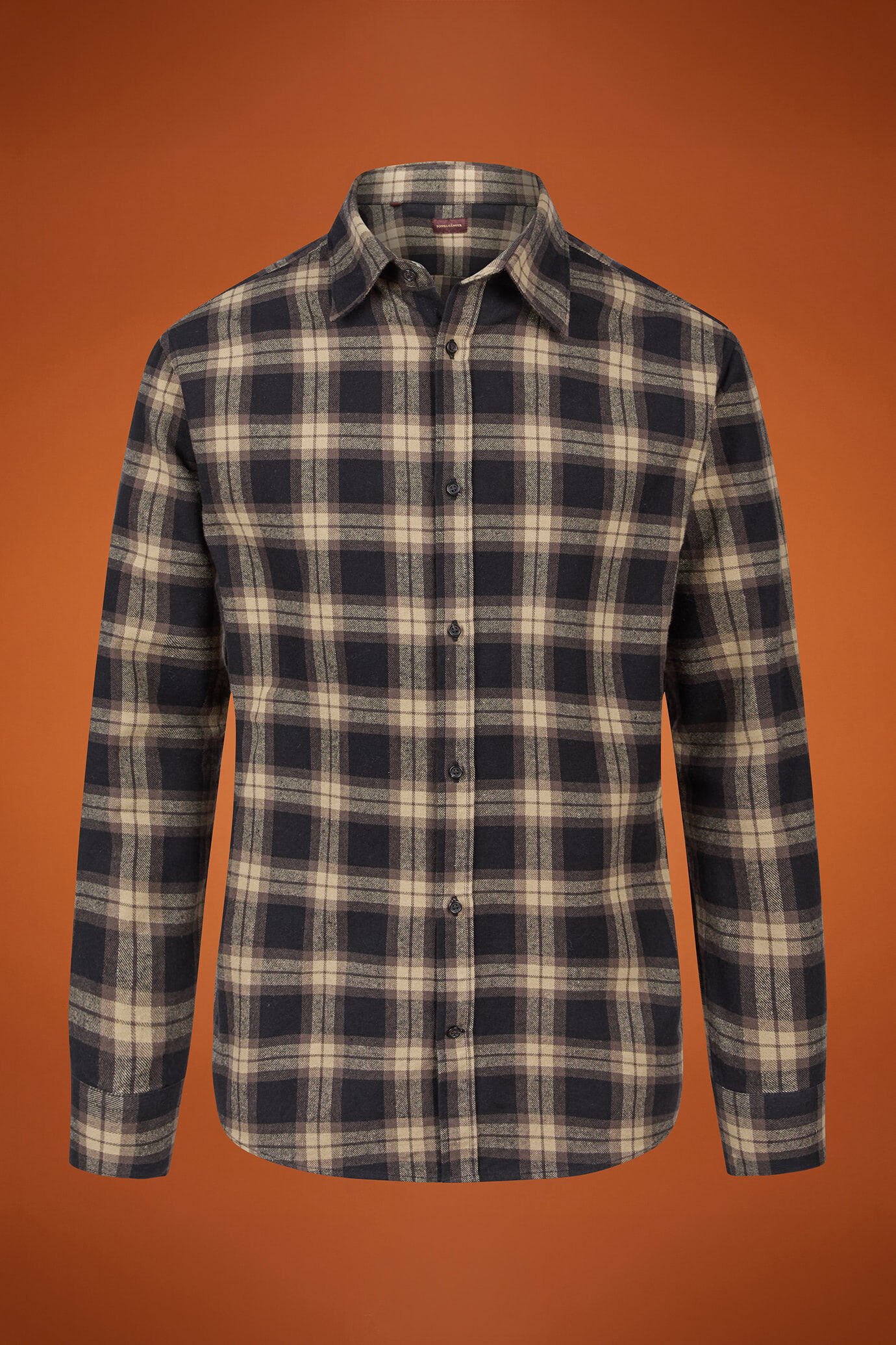 Herren-Freizeithemd mit klassischem Kragen aus 100 % Baumwoll-Flanell mit Karomuster in bequemer Passform image number 4