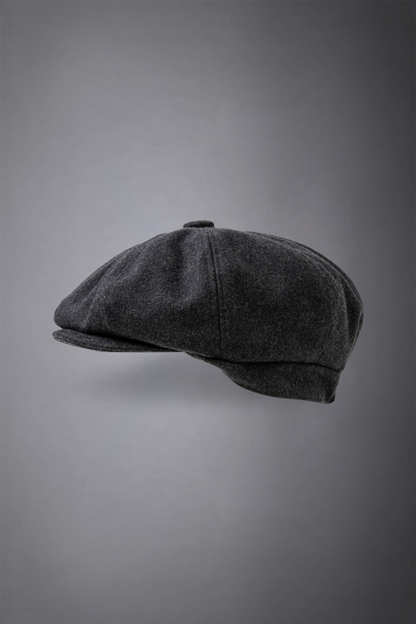 Men's boiled wool flat cap image number 1