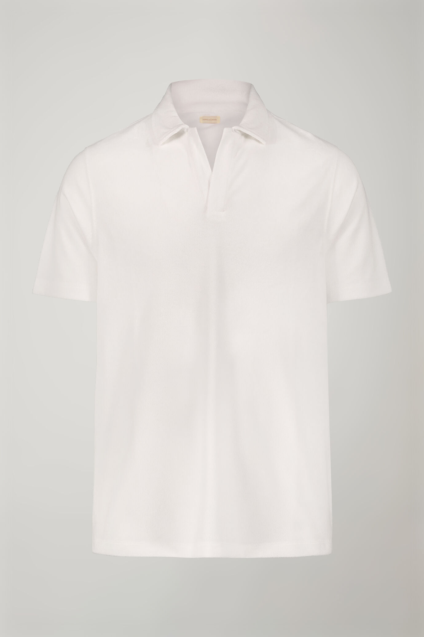 Kurzärmeliges Herren-Poloshirt mit Derby-Kragen aus Frottee in normaler Passform image number 4