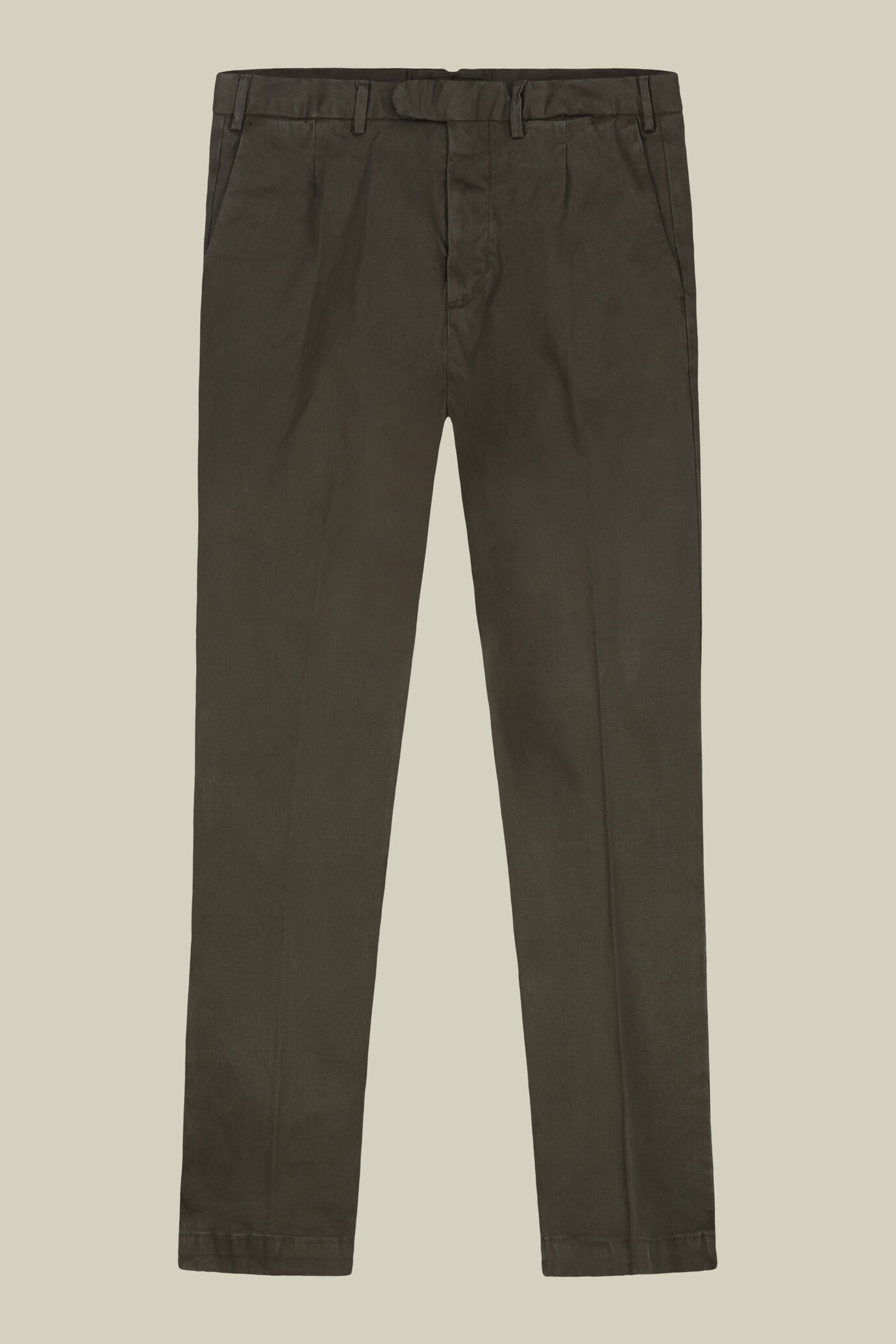Herrenhose mit Bundfalten reguläre Passform