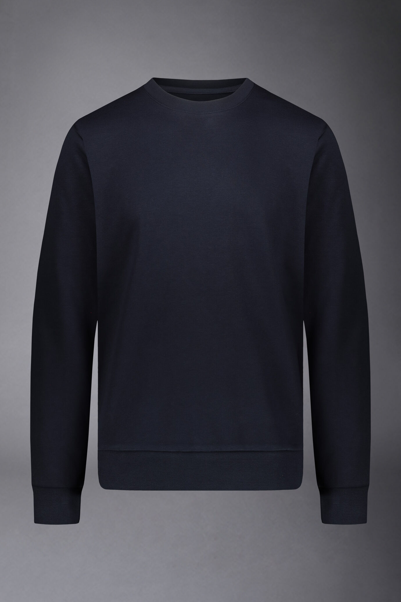 Felpa uomo girocollo in misto cotone lavato image number 4