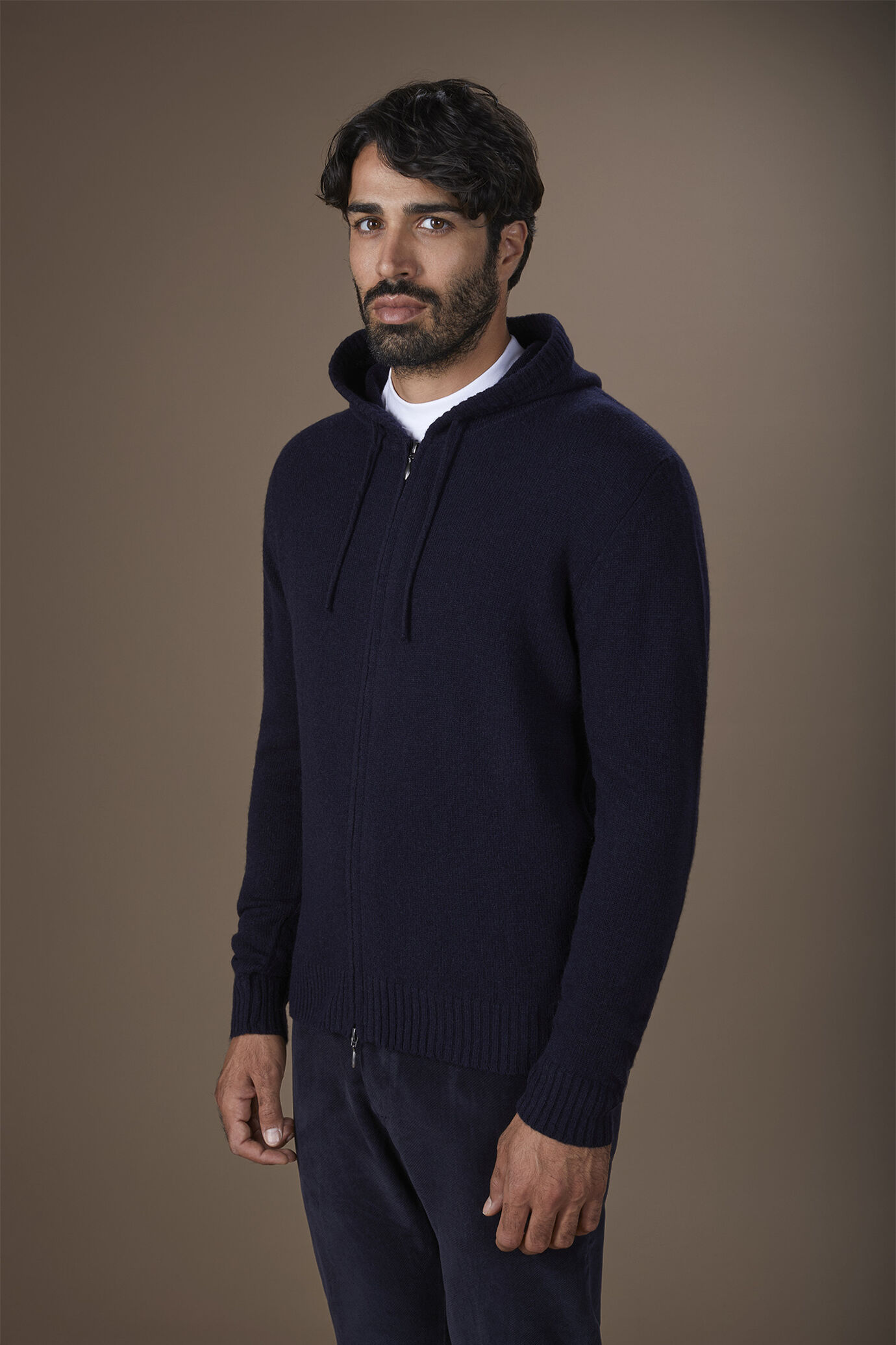 Pull-over homme en tricot mélangé lambswool coupe regular fit image number 0